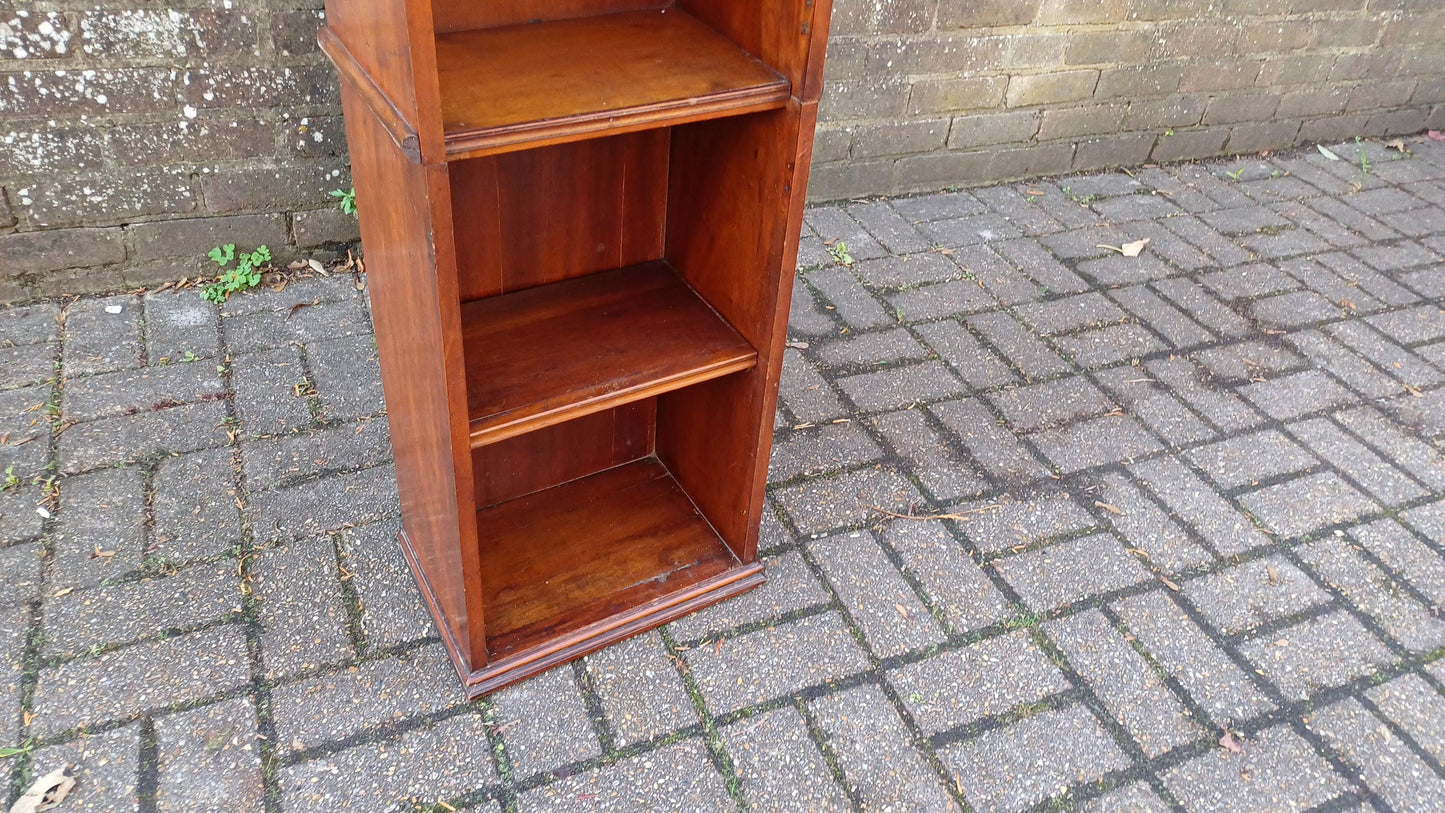Oh So Practical Thin Upcycled Mahogany Solid Victorian Bookcase Shelves
