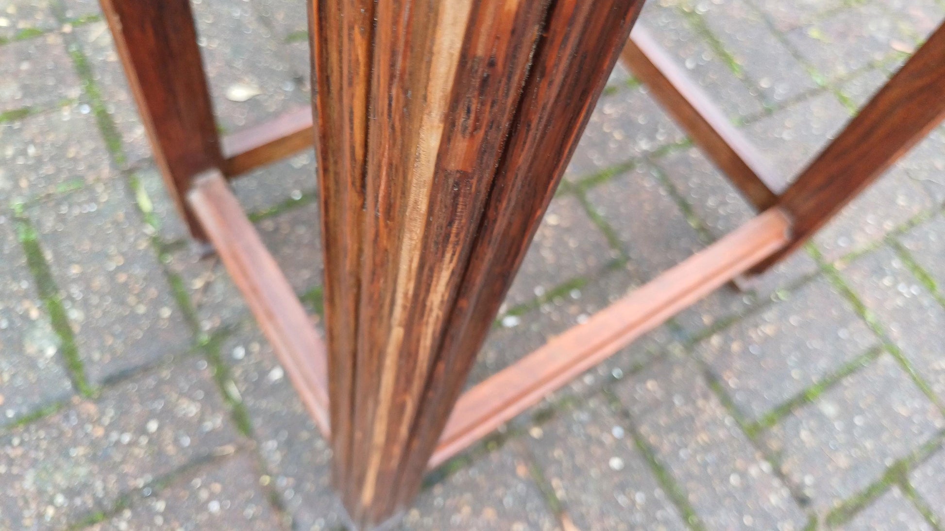 Early 20th Century Vintage Solid Oak Side Table with Gothic Detail.