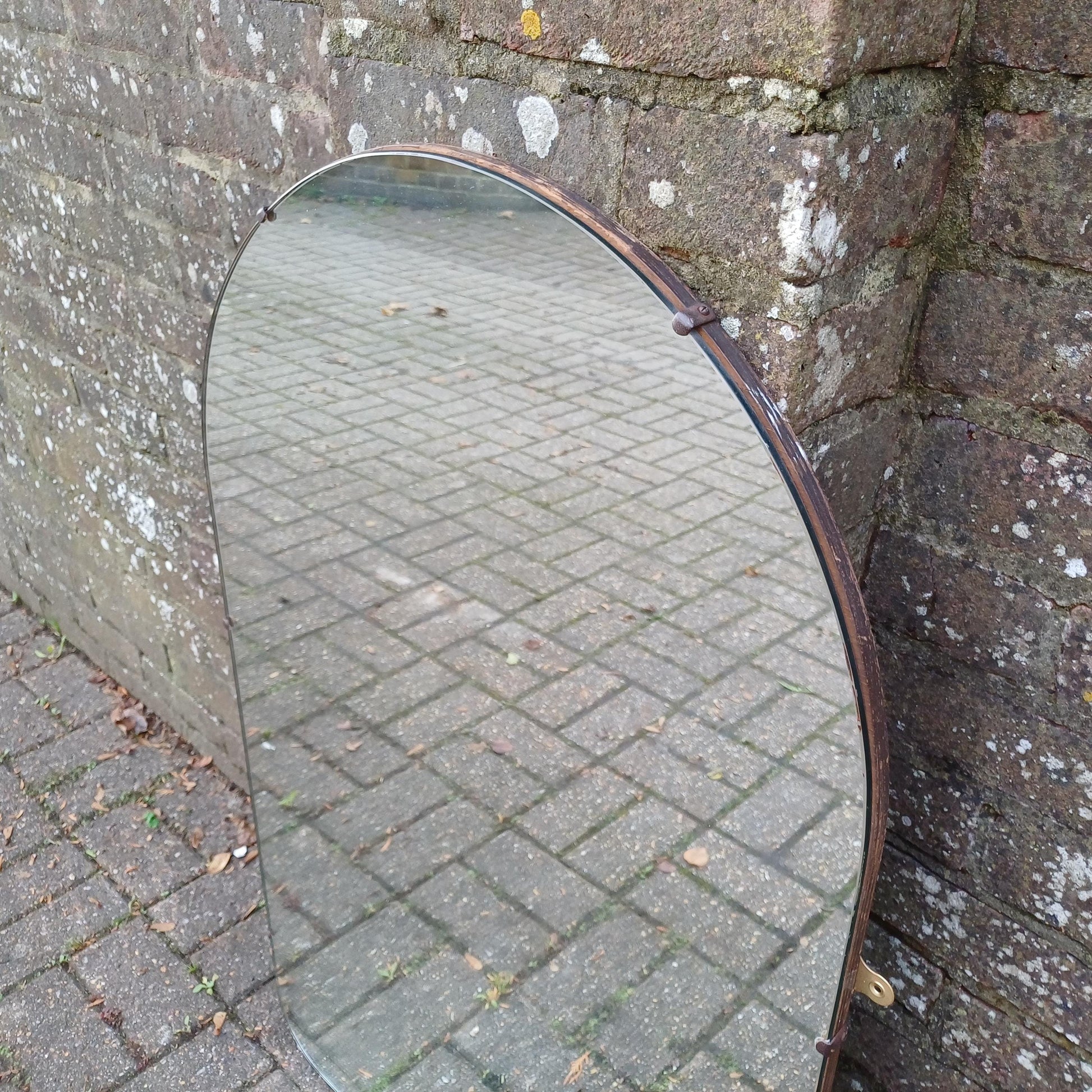 Huge Vintage Mid Century Art Deco Retro Wall Mirror FREE HAND Delivery