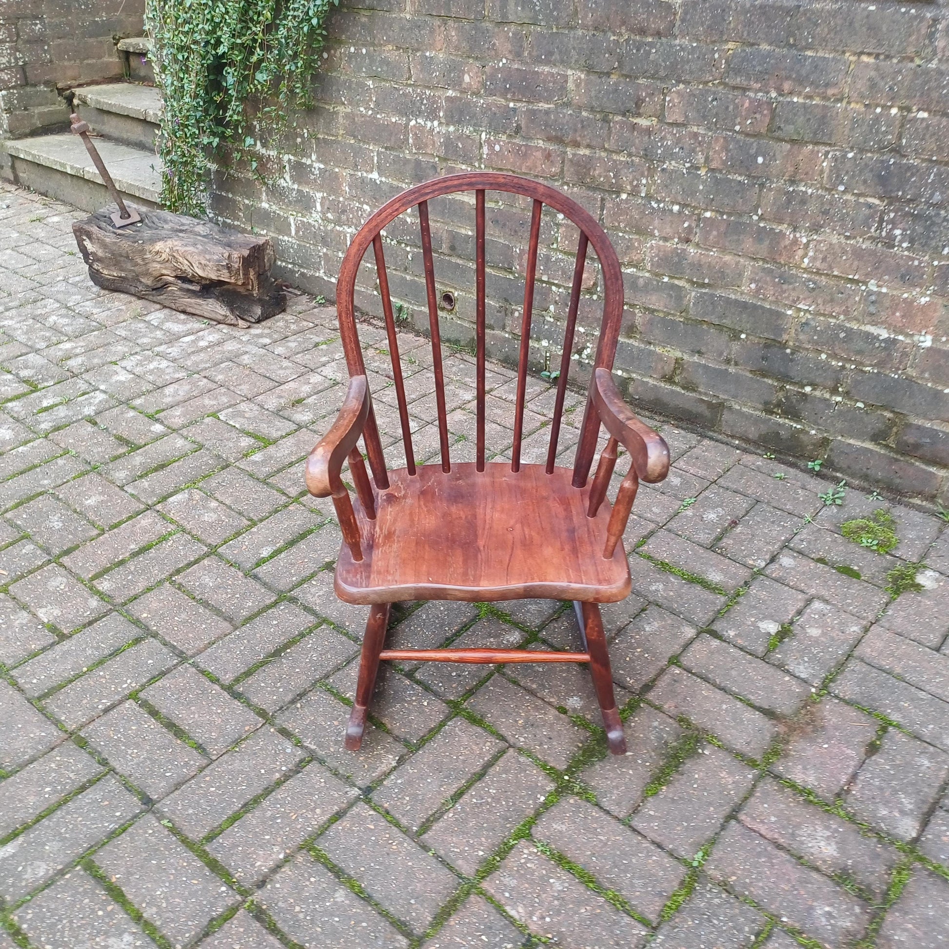 Vintage 70s or 80s Child Rocking Chair Nursery Decoration