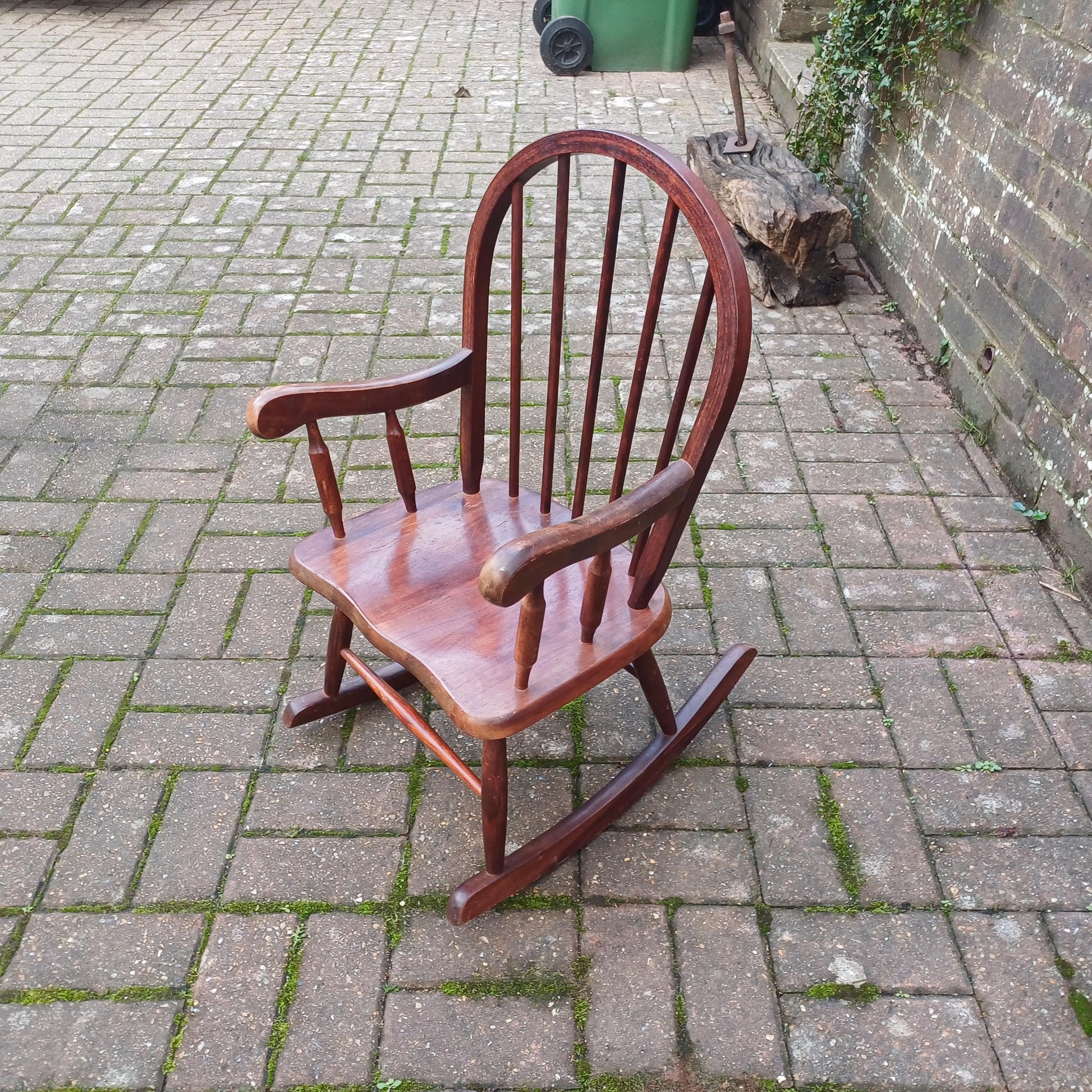 Vintage 70s or 80s Child Rocking Chair Nursery Decoration