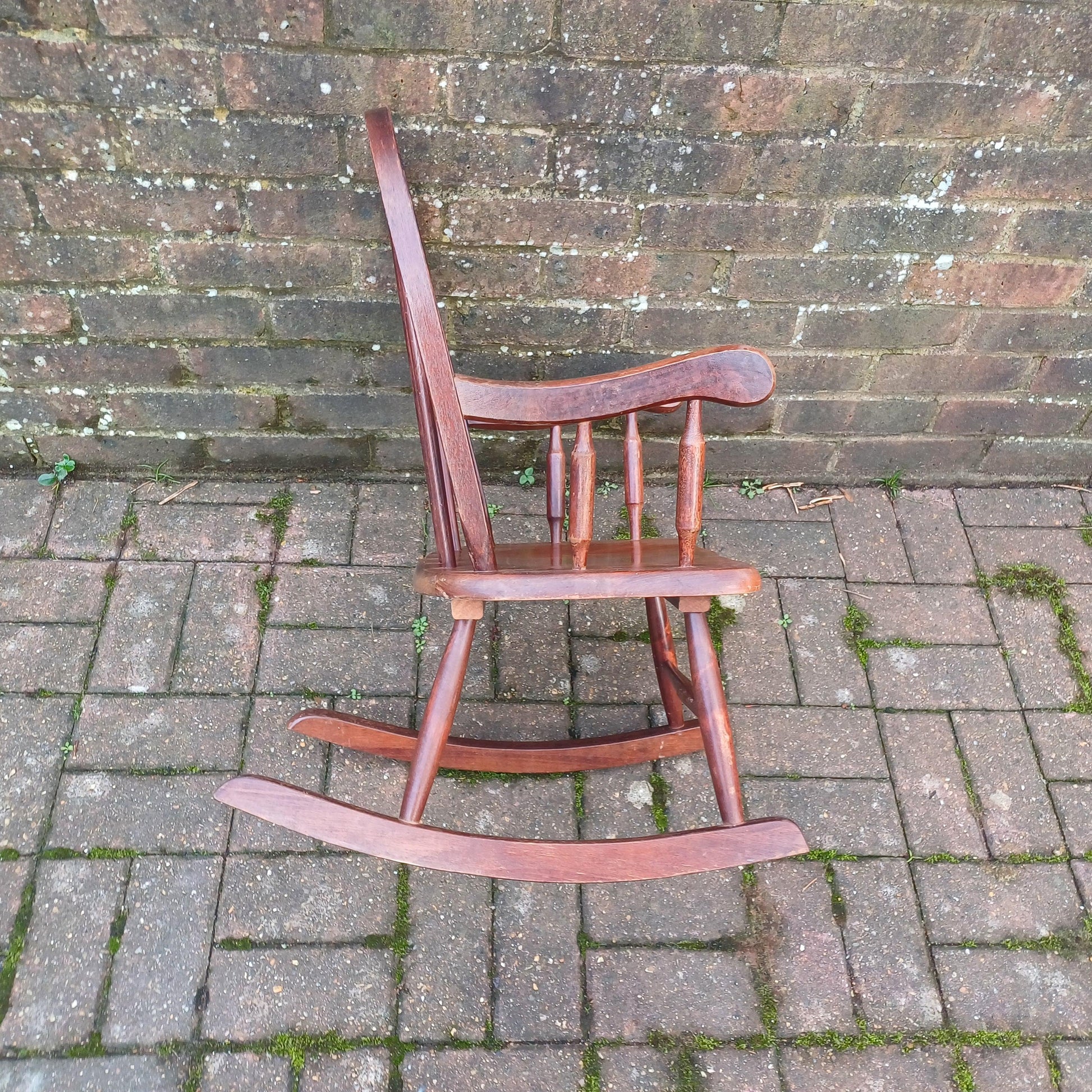 Vintage 70s or 80s Child Rocking Chair Nursery Decoration