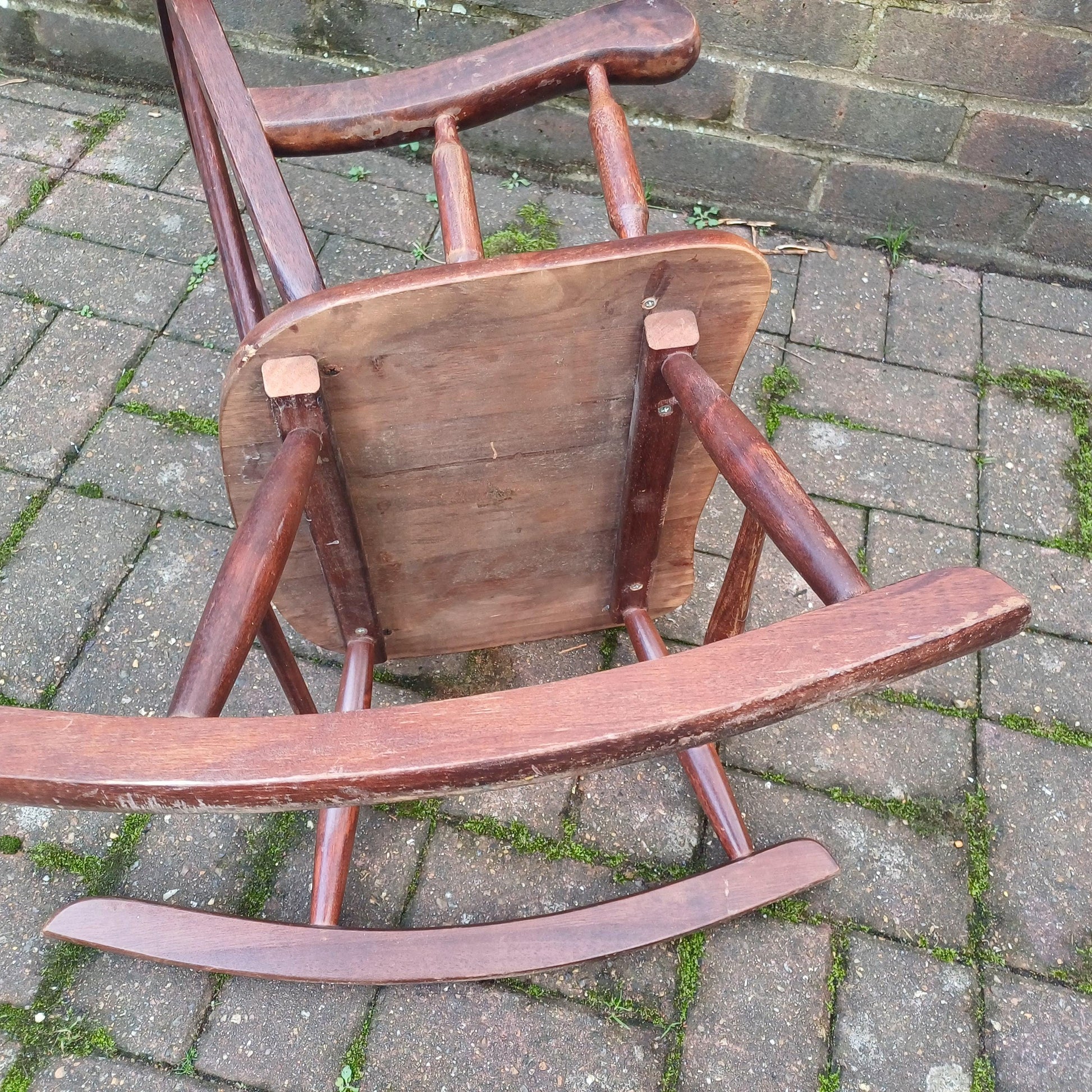 Vintage 70s or 80s Child Rocking Chair Nursery Decoration