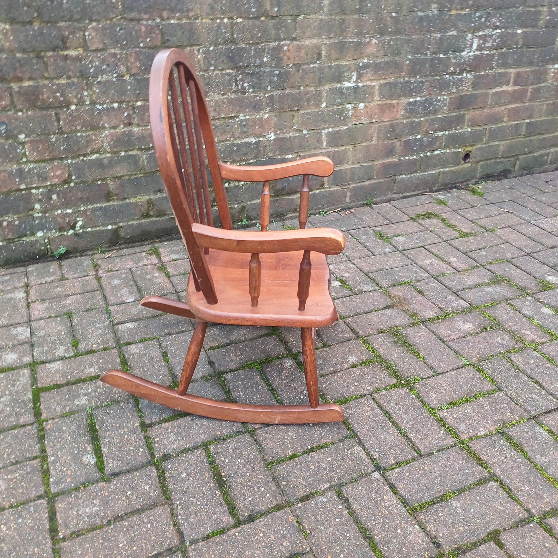 Vintage 70s or 80s Child Rocking Chair Nursery Decoration