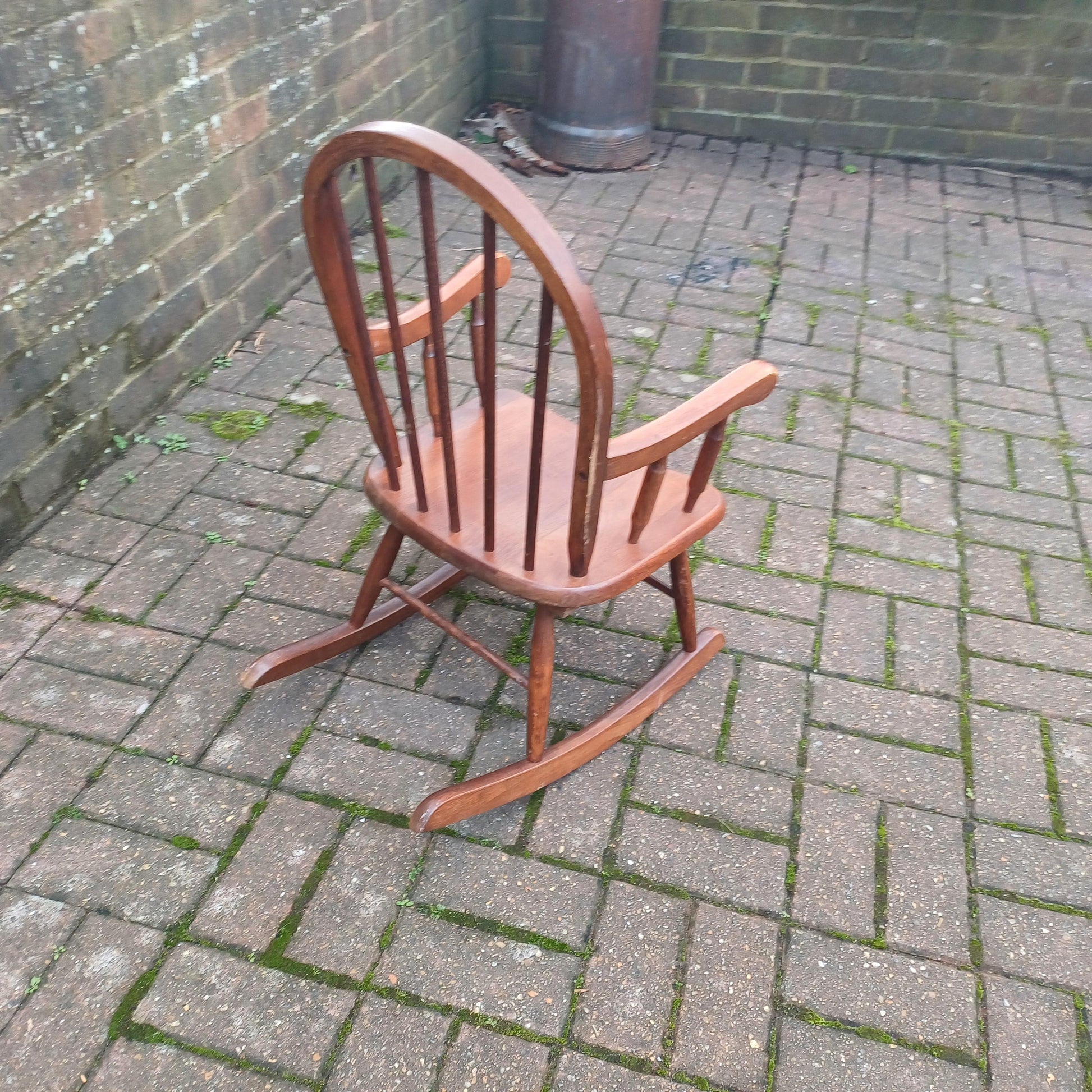 Vintage 70s or 80s Child Rocking Chair Nursery Decoration
