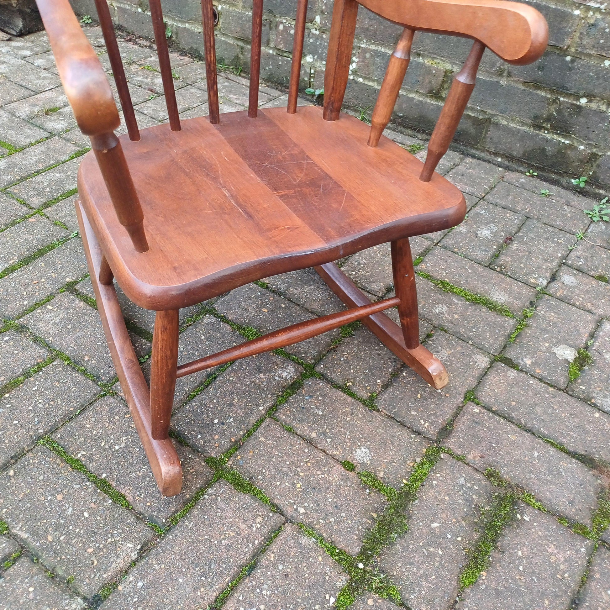 Vintage 70s or 80s Child Rocking Chair Nursery Decoration