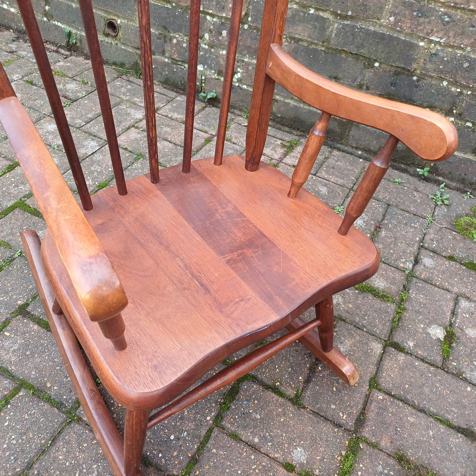 Vintage 70s or 80s Child Rocking Chair Nursery Decoration