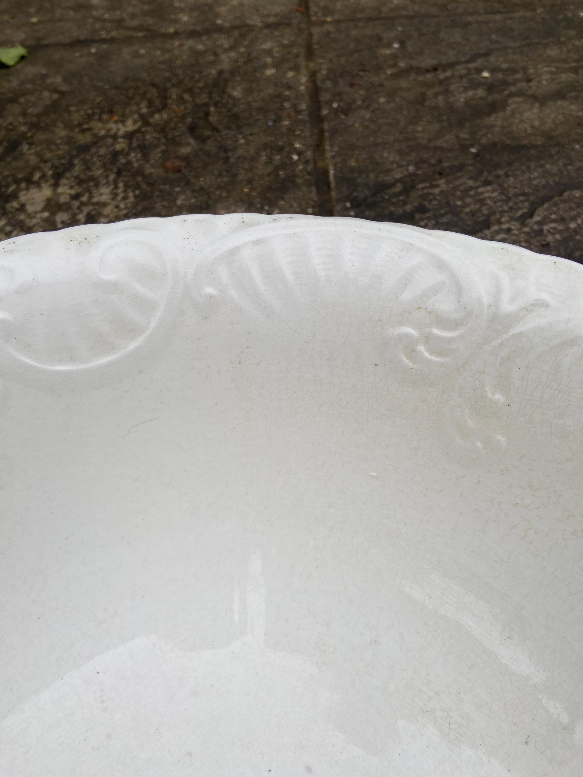 Antique late Victorian Jug & Bowl set by Maddock and Sons, Royal Vitreous semi porcelain china - late 1800s/early 1900s VGC