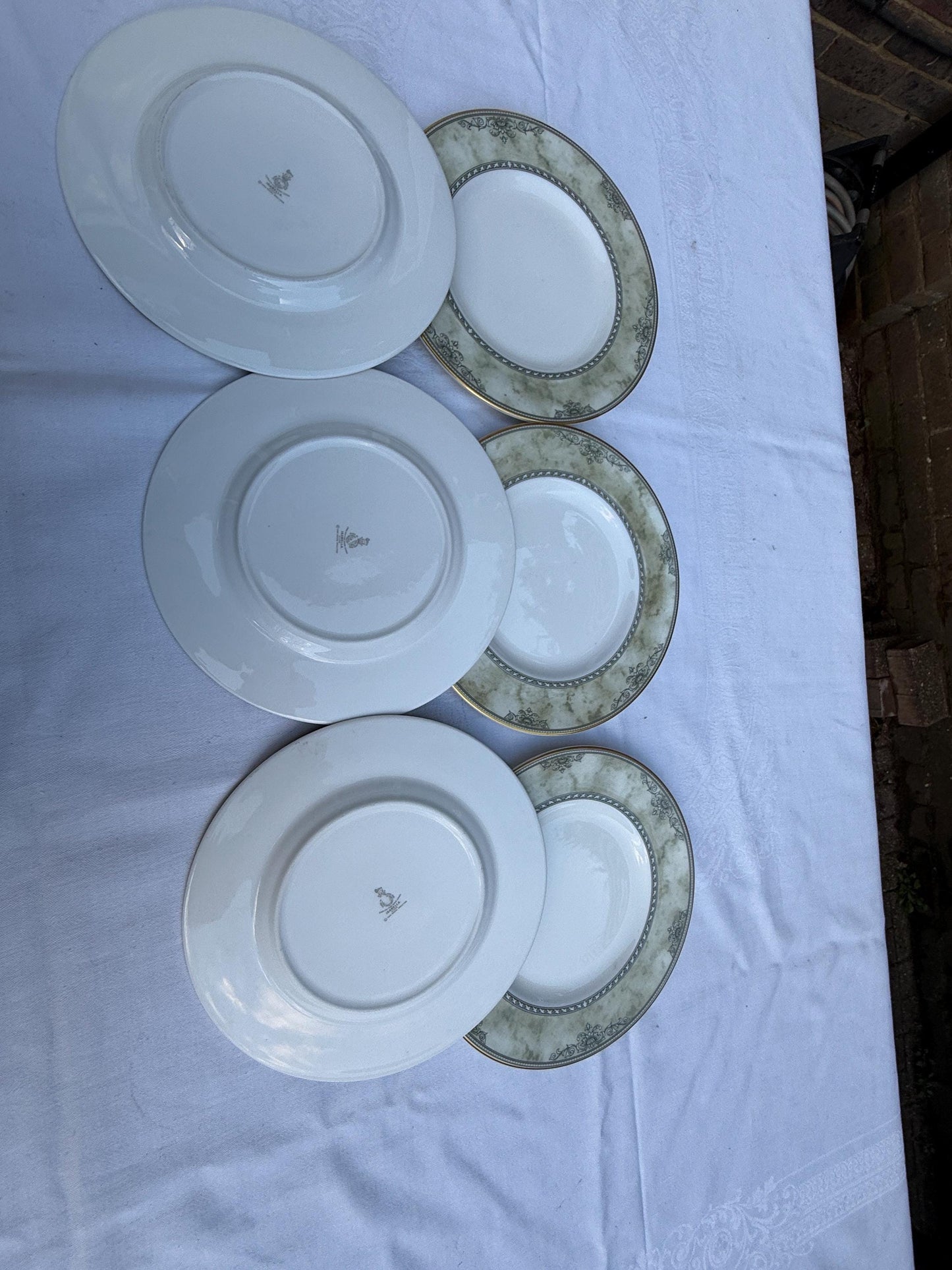 Royal Doulton Isabella Part Dinner Service - vintage - 37 pieces incl 8 dinner plates, 8 cups saucers, 6 side plates, tea pot, jugs & bowls