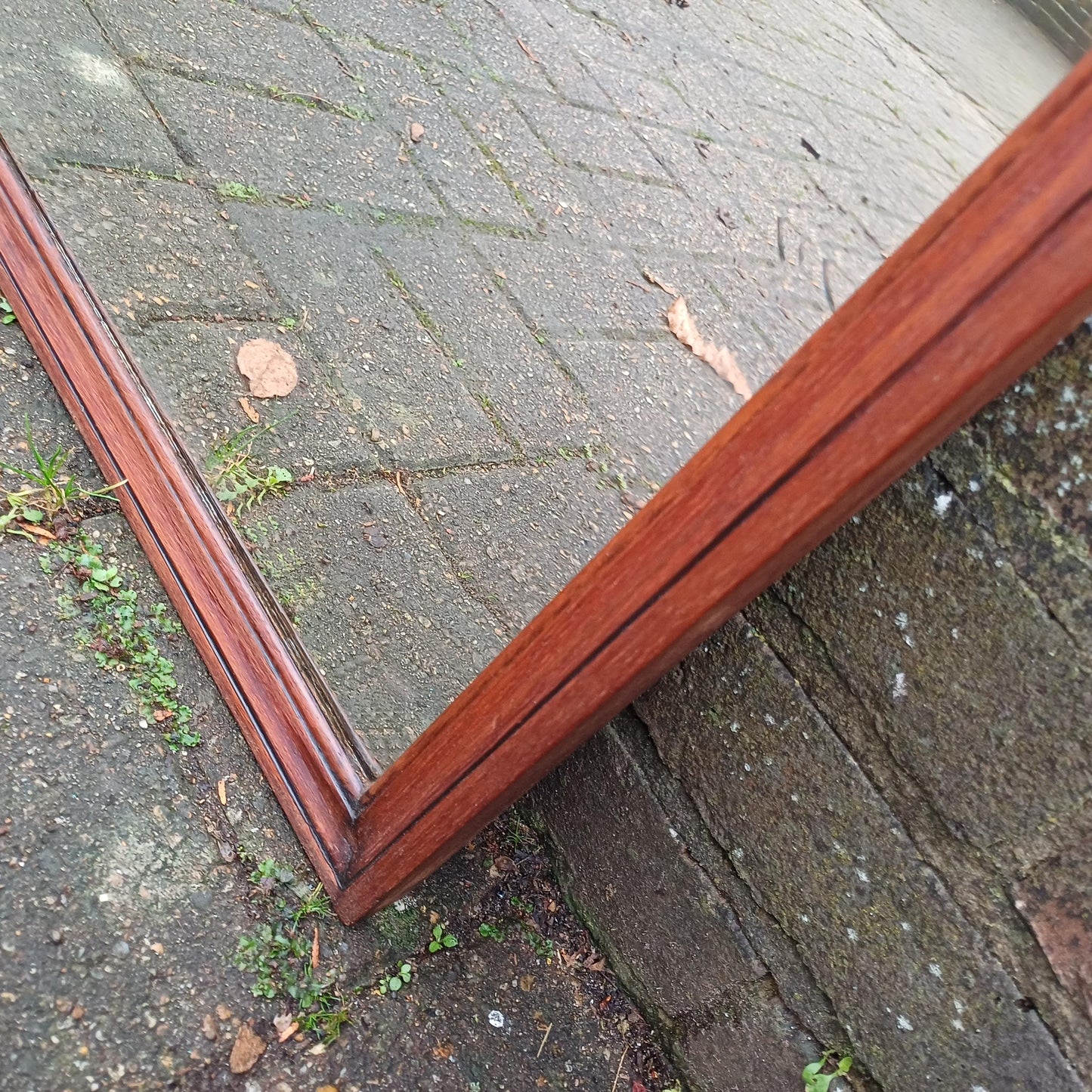 Huge Vintage Early 20th Century Mahogany Over Mantel or Wall Mirror Amazing Bevelled Glass FREE HAND Delivery