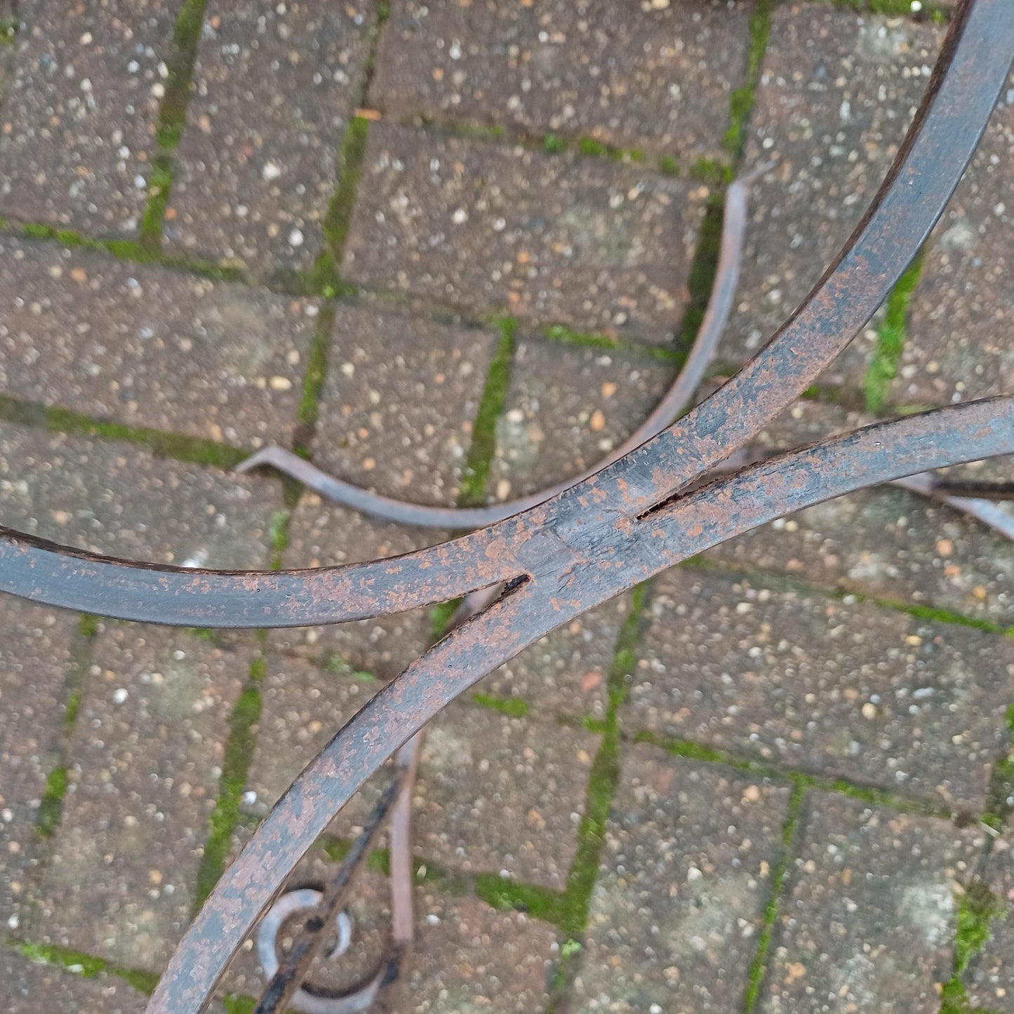Beautiful Vintage Iron or Steel Metal Fire Basket Delightful Age Worn Finish.