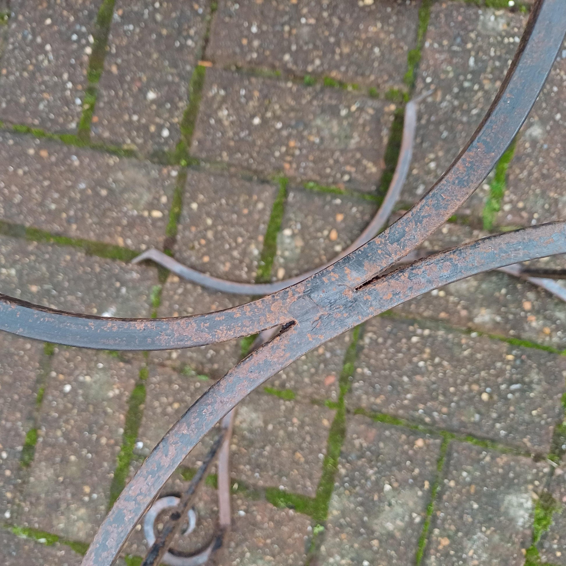 Beautiful Vintage Iron or Steel Metal Fire Basket Delightful Age Worn Finish.