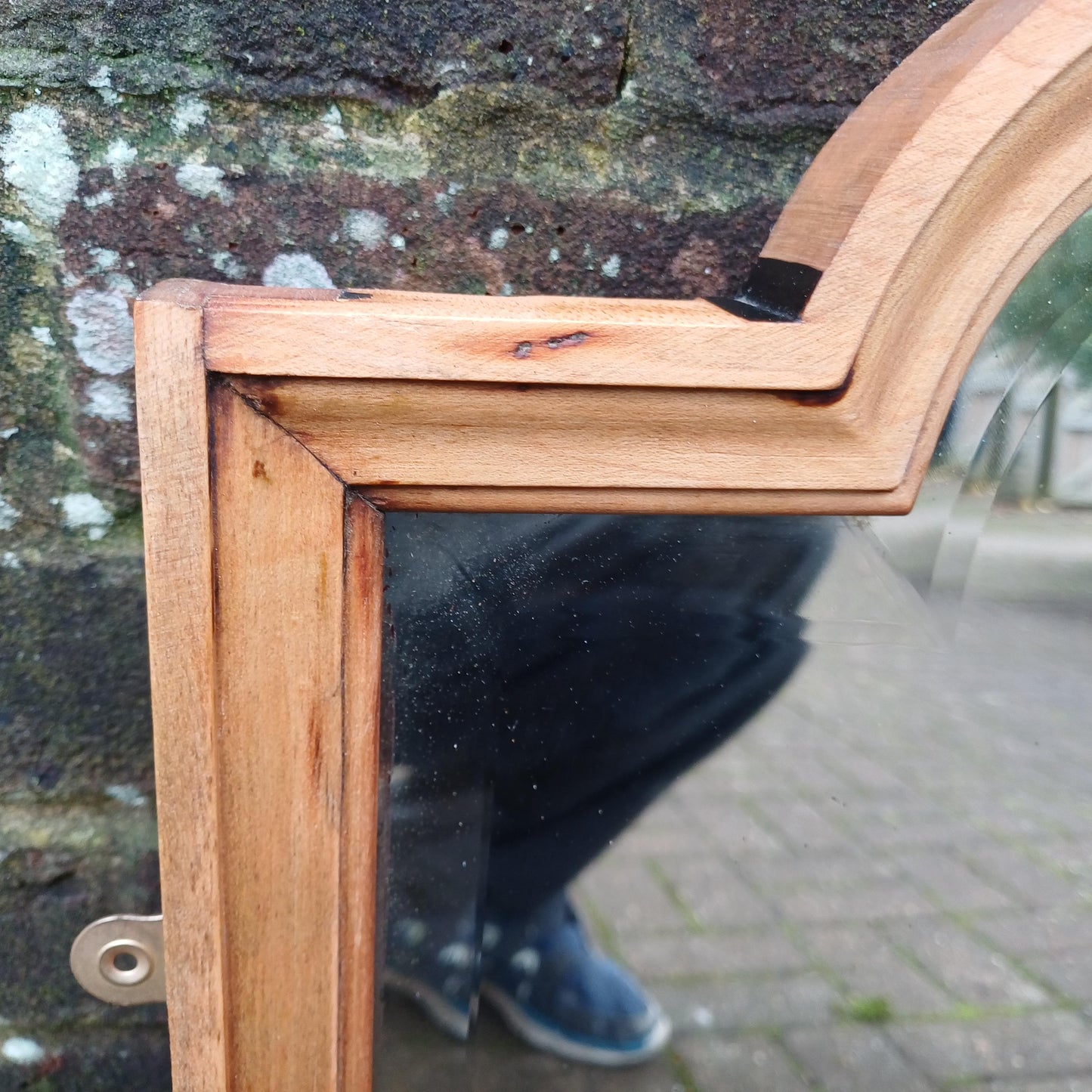 Huge Vintage Early 20th Century Hardwood Over Mantel or Wall Mirror Amazing Bevelled Glass FREE HAND Delivery