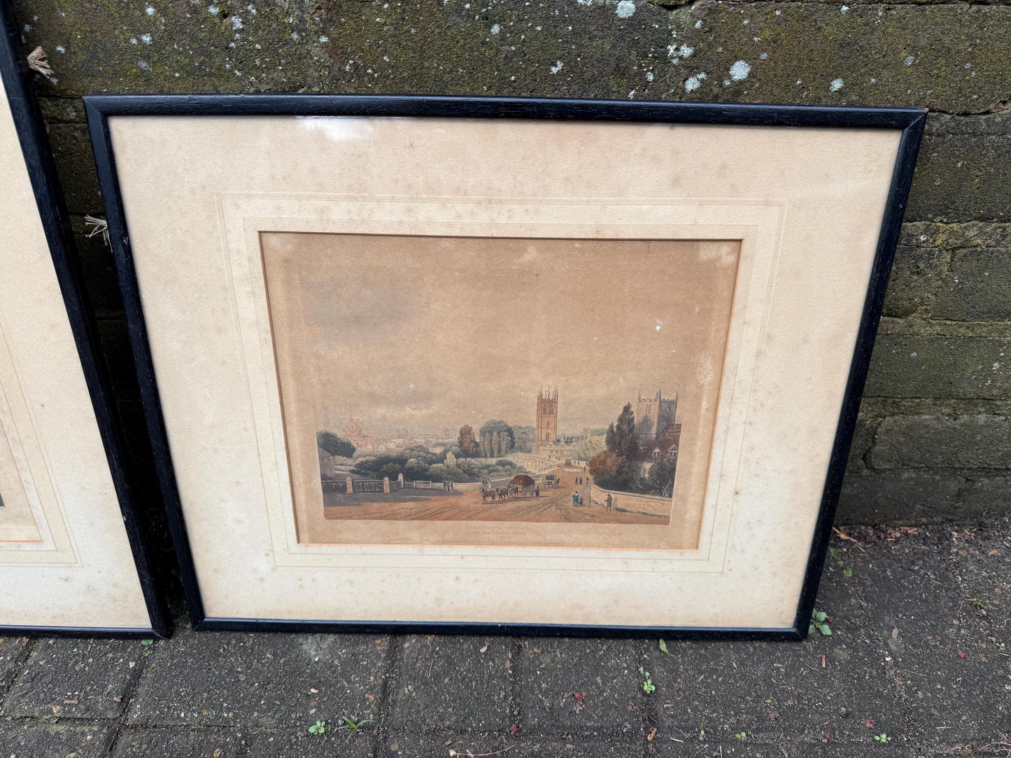 Oxford Antique Prints (1813/1814) - Magdalen Tower and Entrance to Oxford from The London Road - Nash, Lewis, Ackermann's History of Oxford