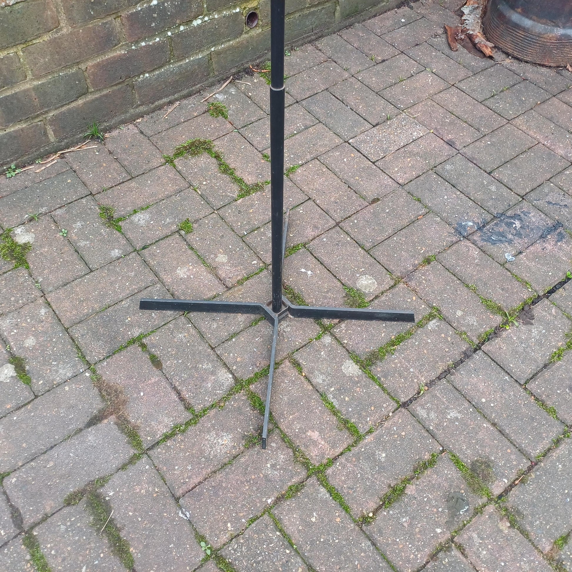 Classic Vintage Retro 1950s Iron and Metal Coat Hooks Stand Black and Yellow Atomic Style Hooks FREE HAND Delivery