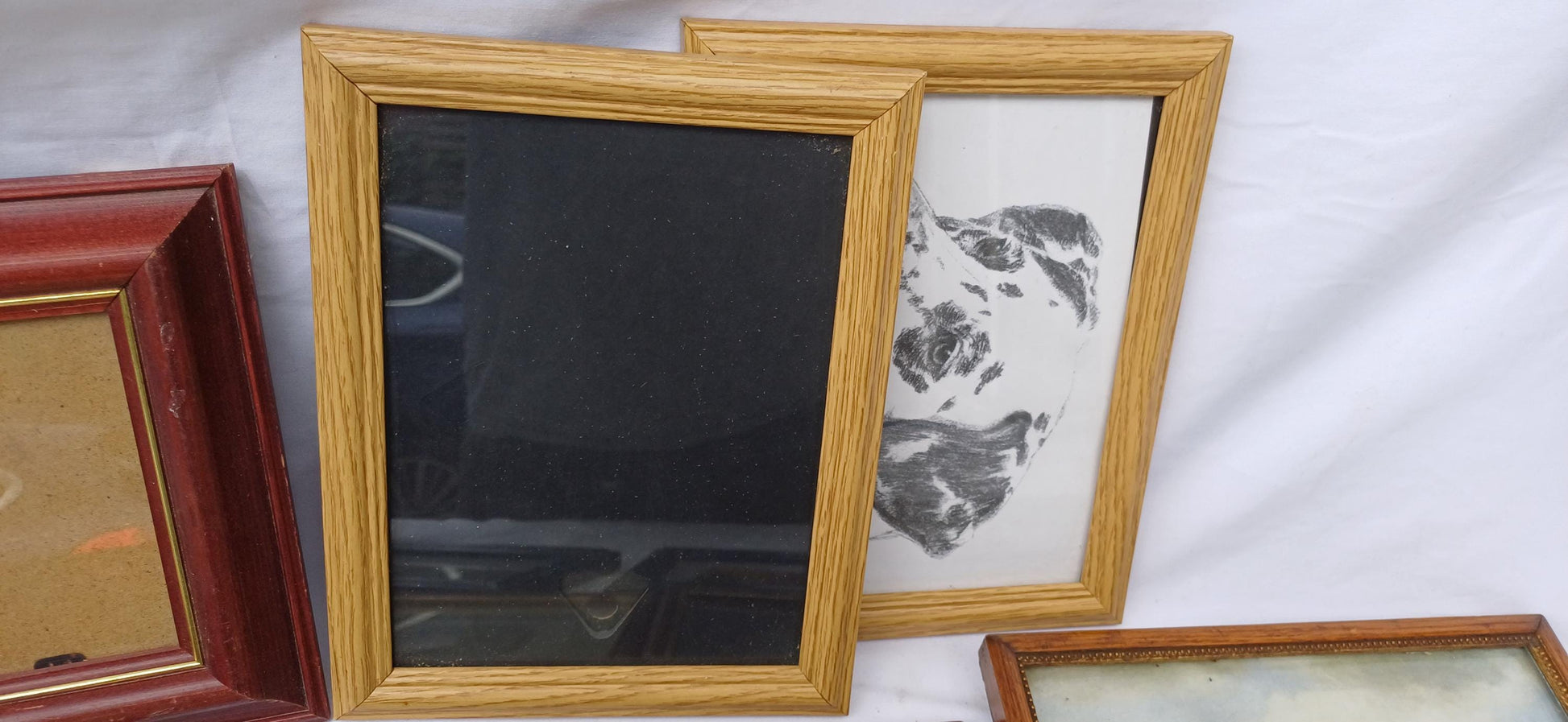 Collection of 11 Vintage Pictures Picture Frames Framing Glazed with Boarded Backings Frame Photo Photograph Artist Upcycling Project.