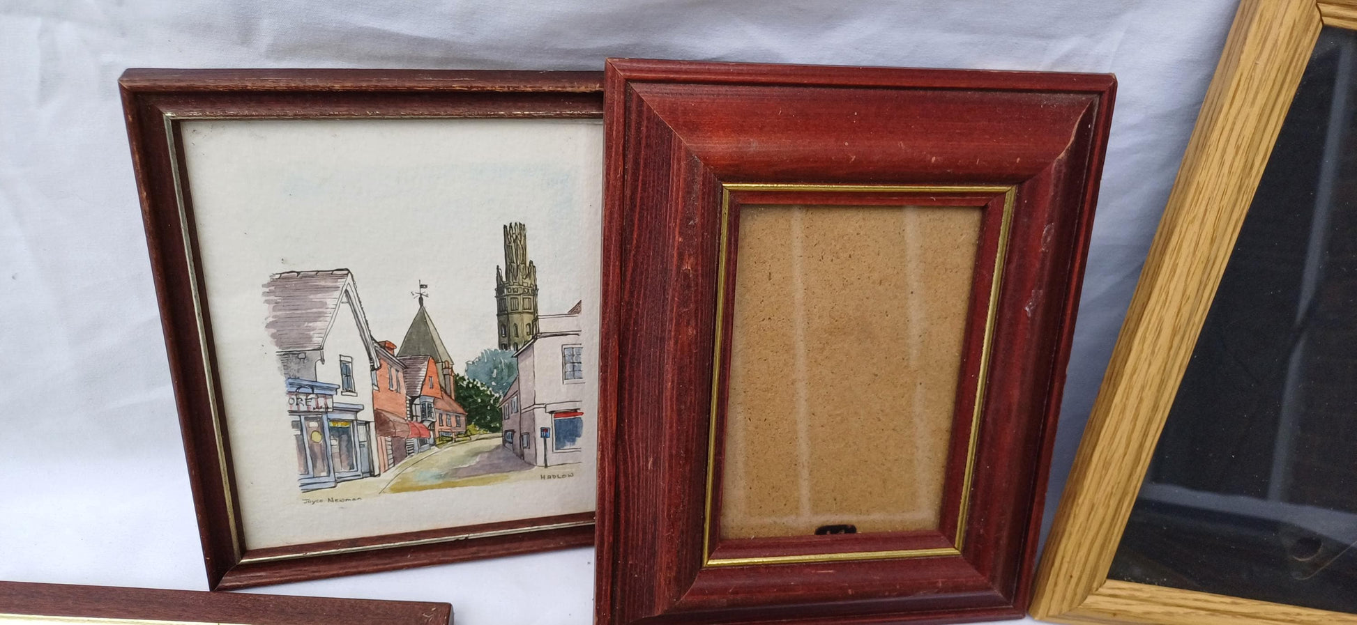 Collection of 11 Vintage Pictures Picture Frames Framing Glazed with Boarded Backings Frame Photo Photograph Artist Upcycling Project.