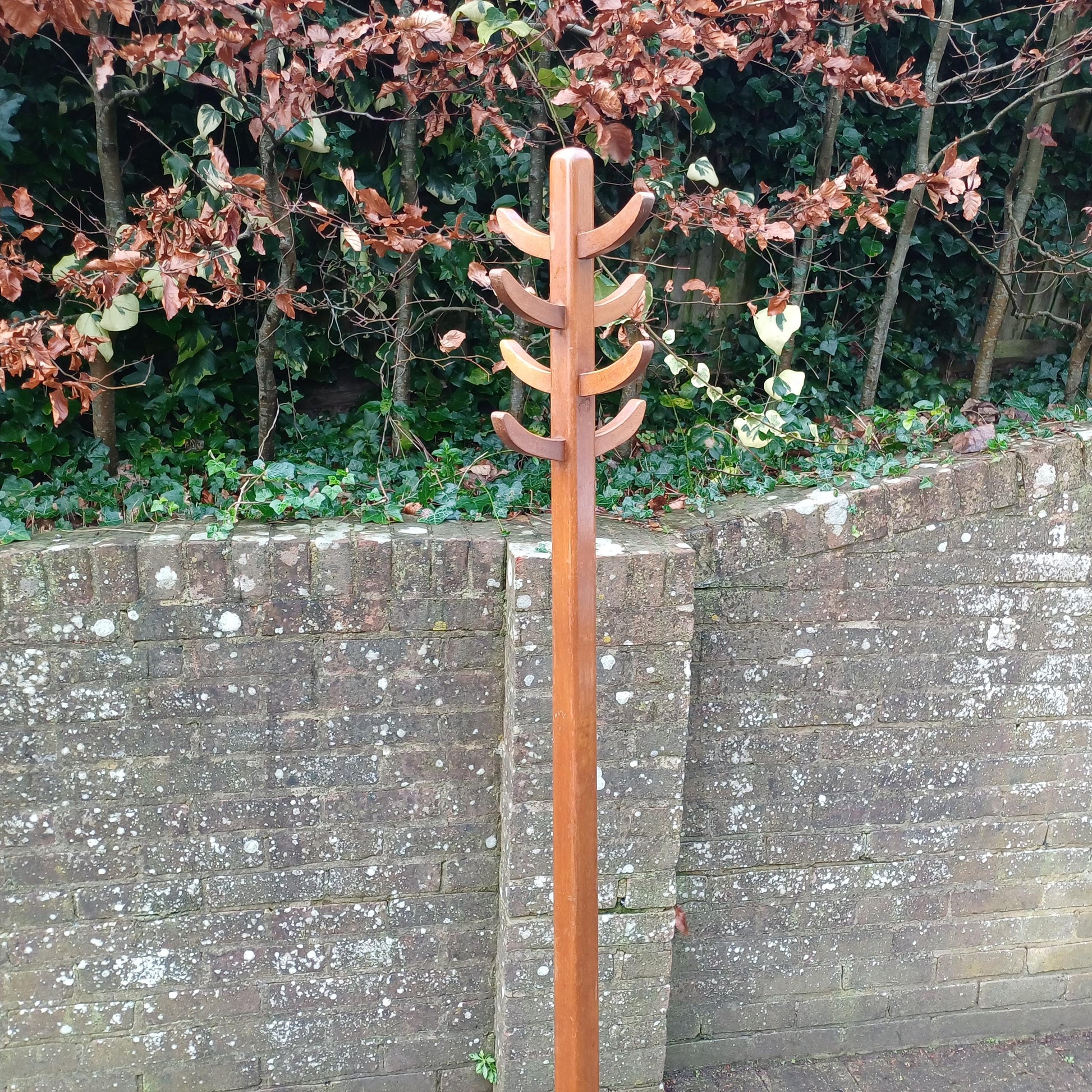 Classic Vintage Retro 1960 Mahogany Coat Rack Stand Mid Century FREE HAND Delivery
