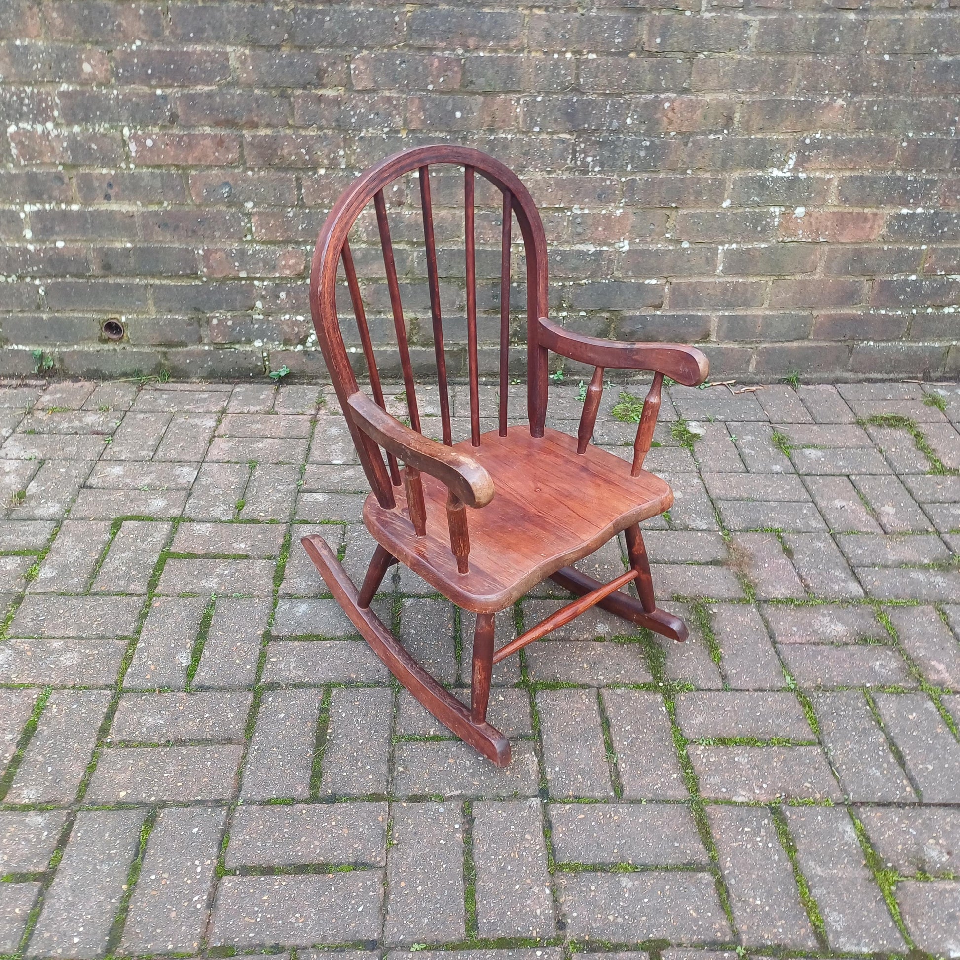 Vintage 70s or 80s Child Rocking Chair Nursery Decoration