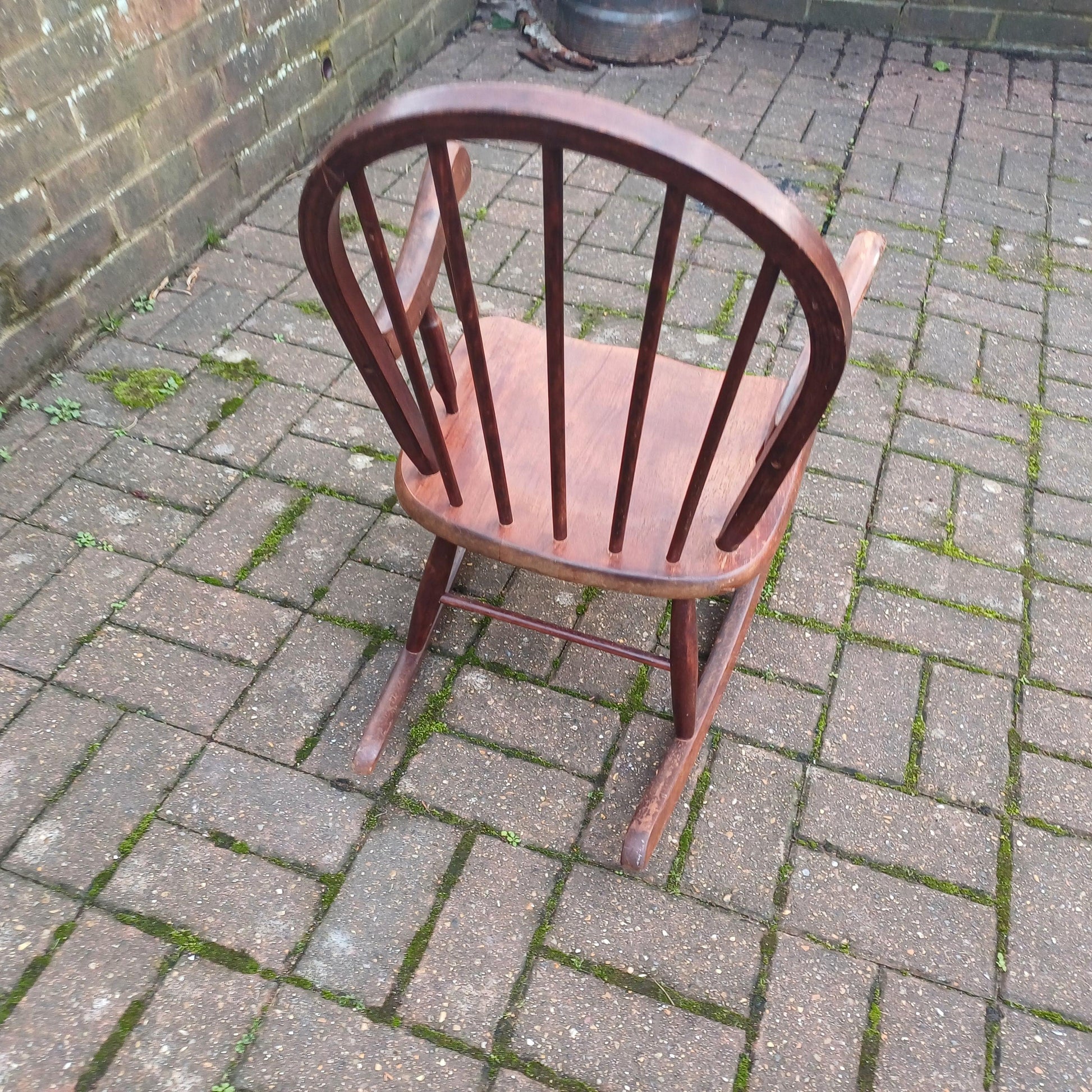 Vintage 70s or 80s Child Rocking Chair Nursery Decoration