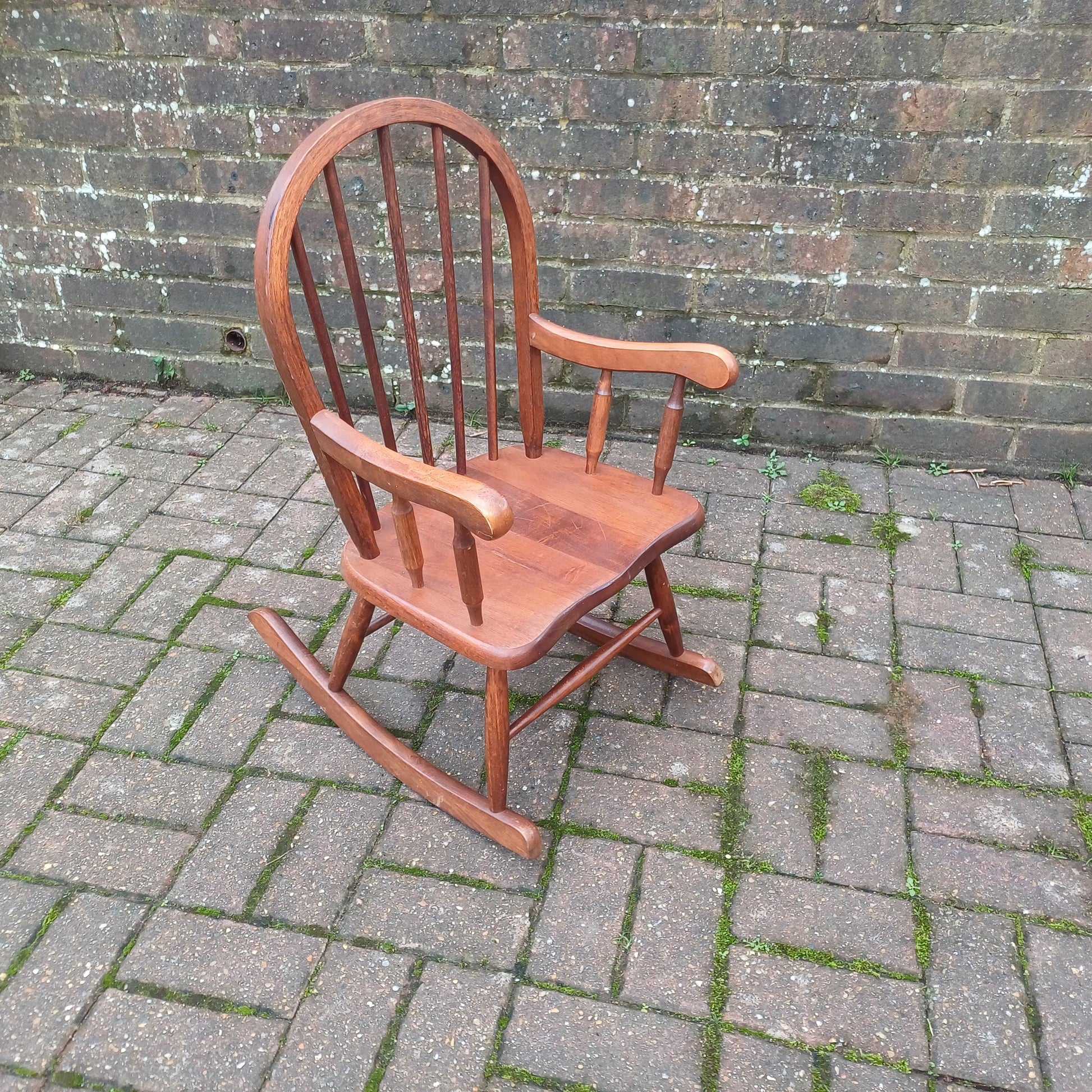 Vintage 70s or 80s Child Rocking Chair Nursery Decoration