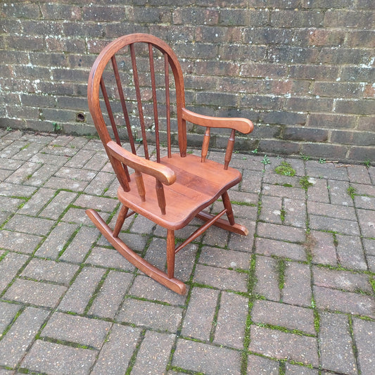Vintage 70s or 80s Child Rocking Chair Nursery Decoration