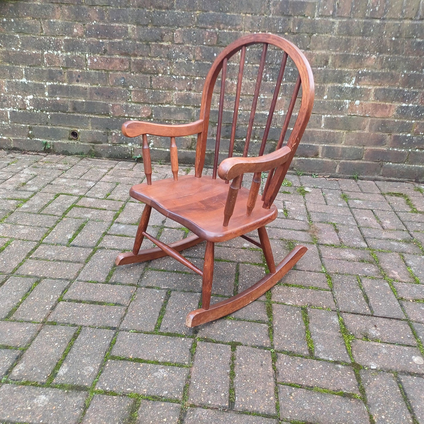 Vintage 70s or 80s Child Rocking Chair Nursery Decoration