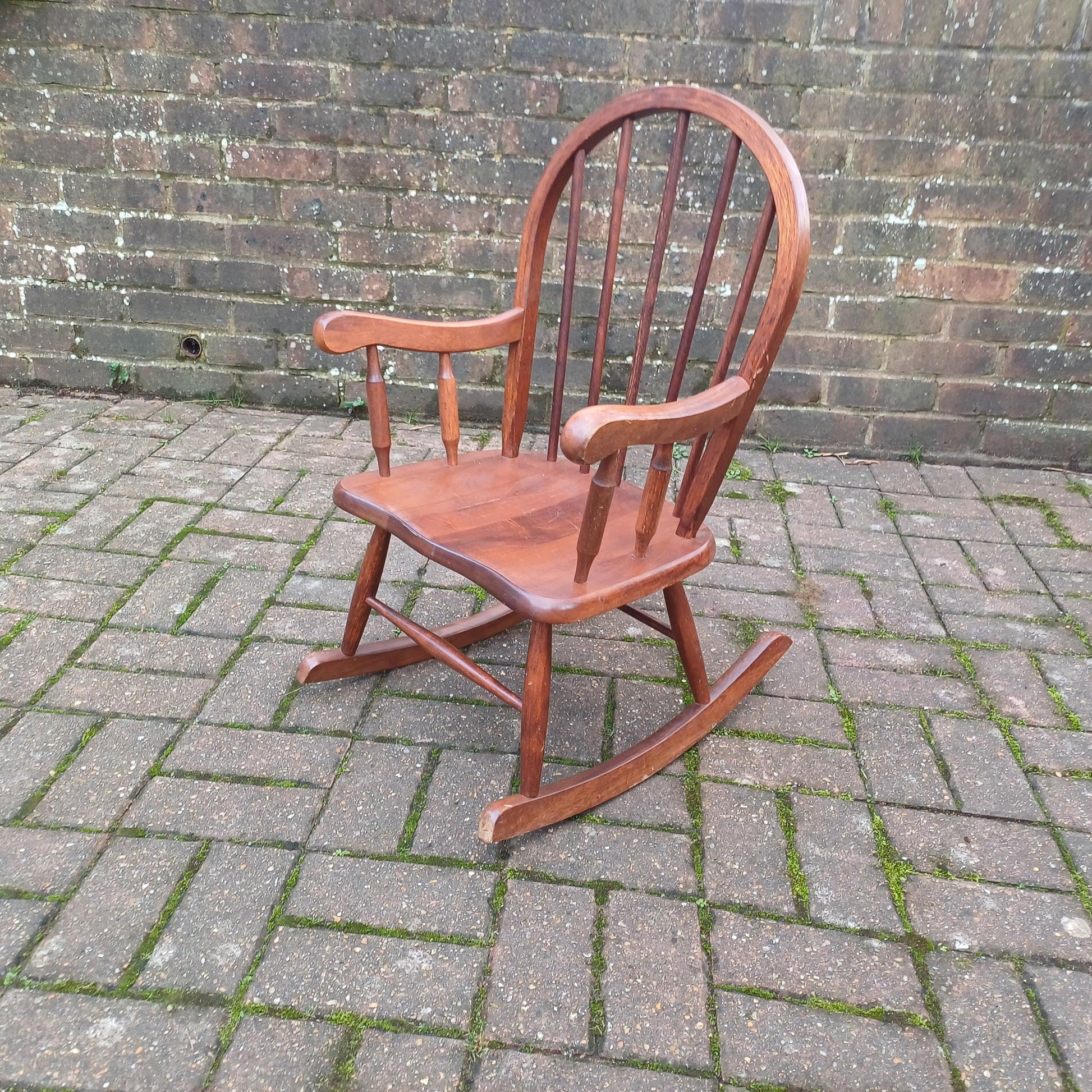 Vintage 70s or 80s Child Rocking Chair Nursery Decoration