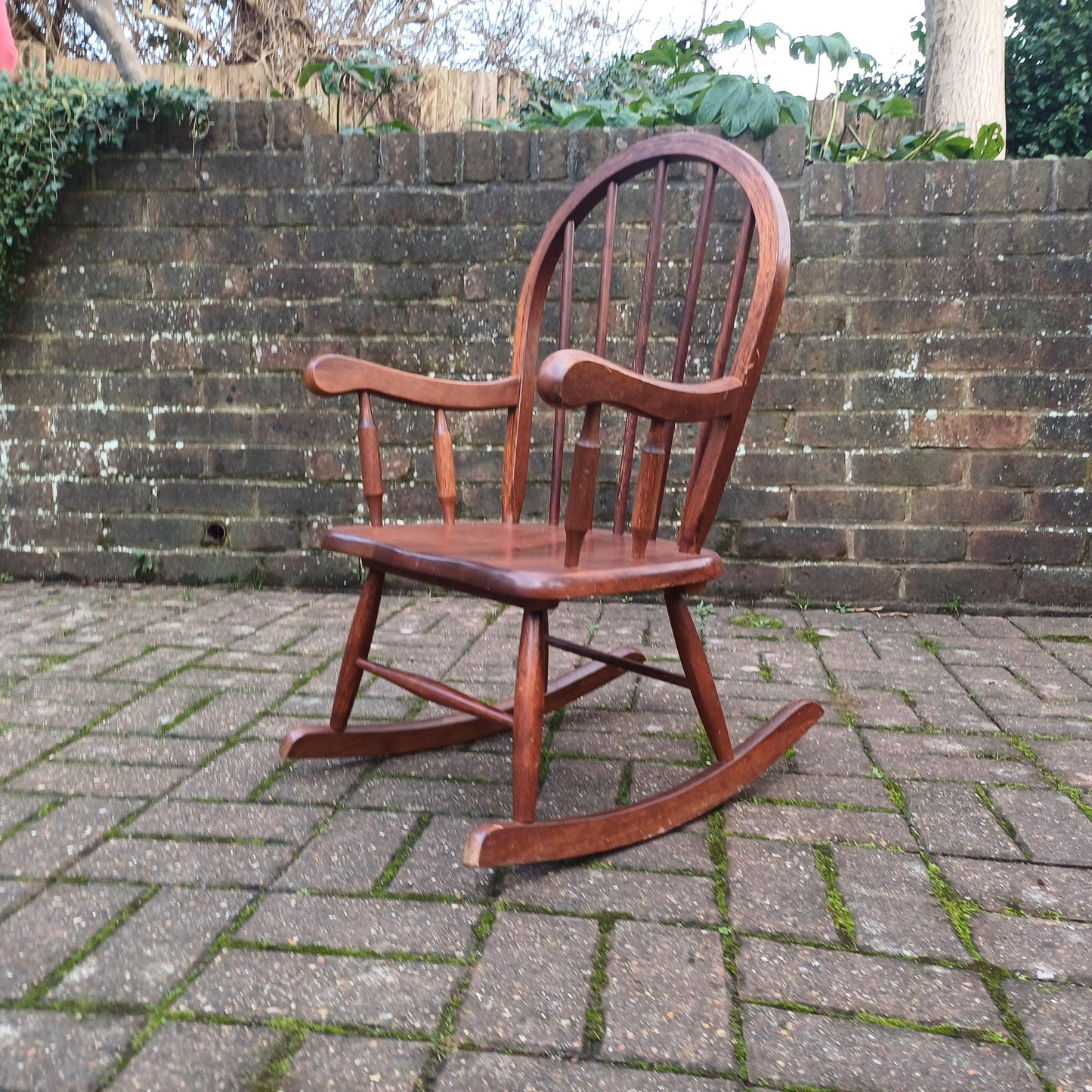 Vintage 70s or 80s Child Rocking Chair Nursery Decoration