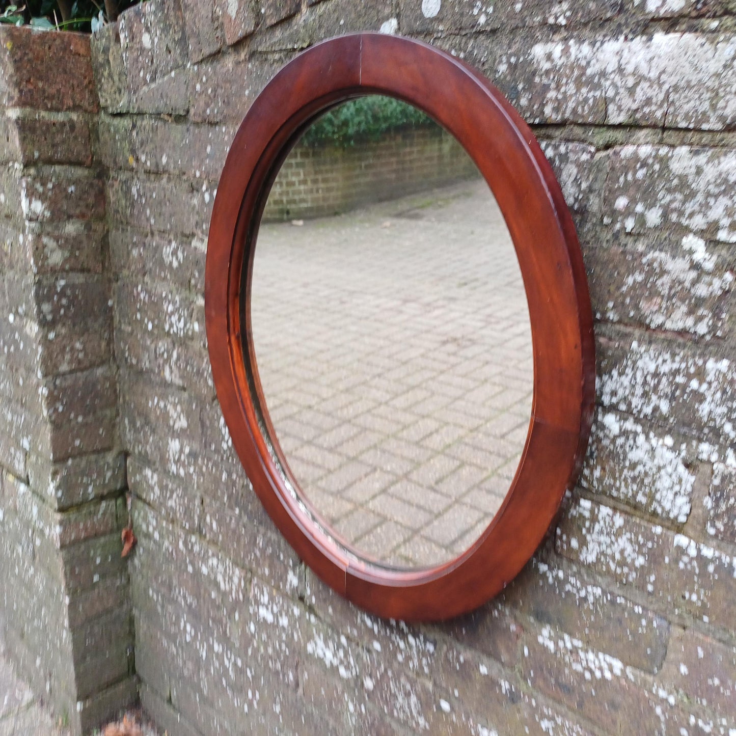 Vintage Early 20th Century Mahogany Wall Mirror. Glass and Frame Both in great Condition