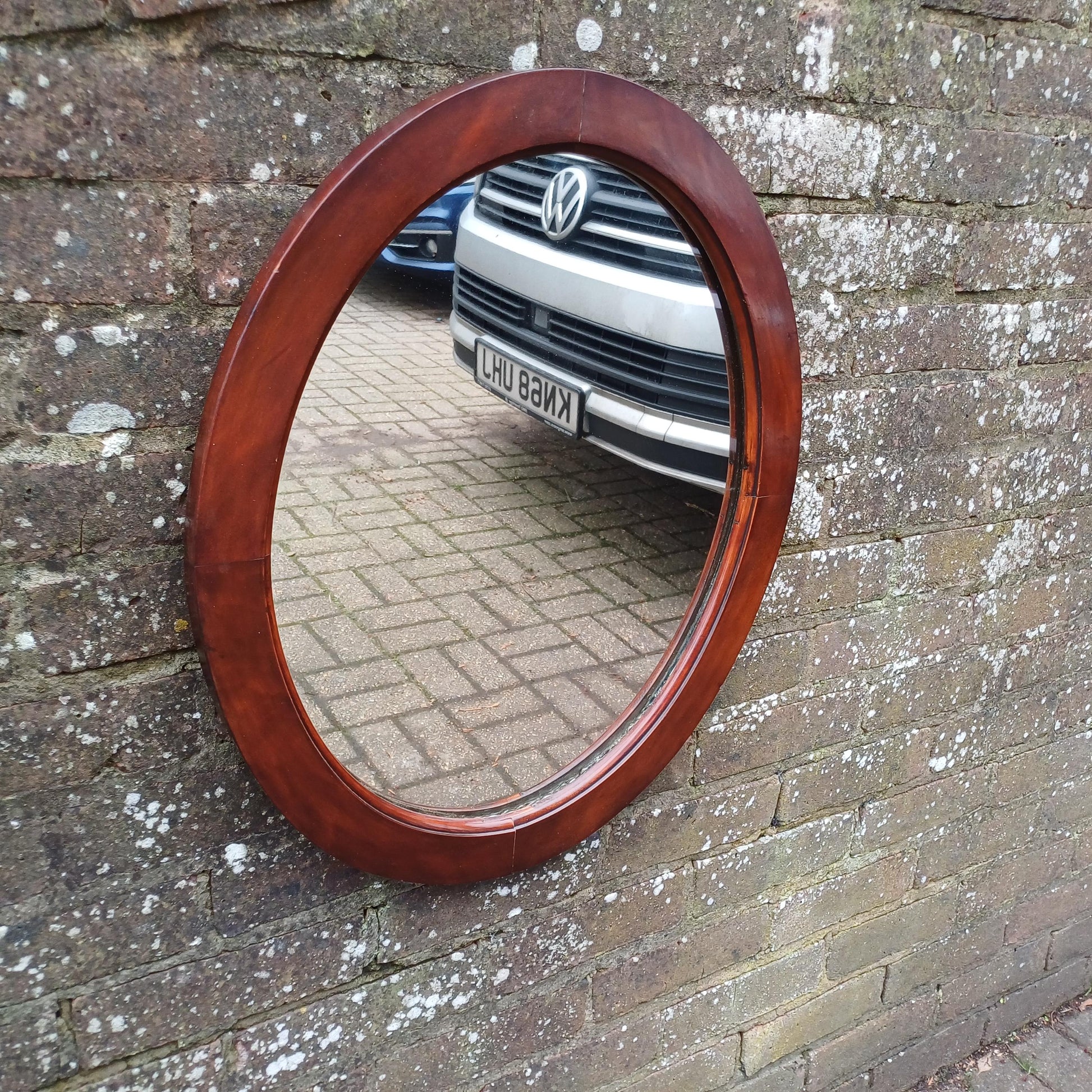Vintage Early 20th Century Mahogany Wall Mirror. Glass and Frame Both in great Condition