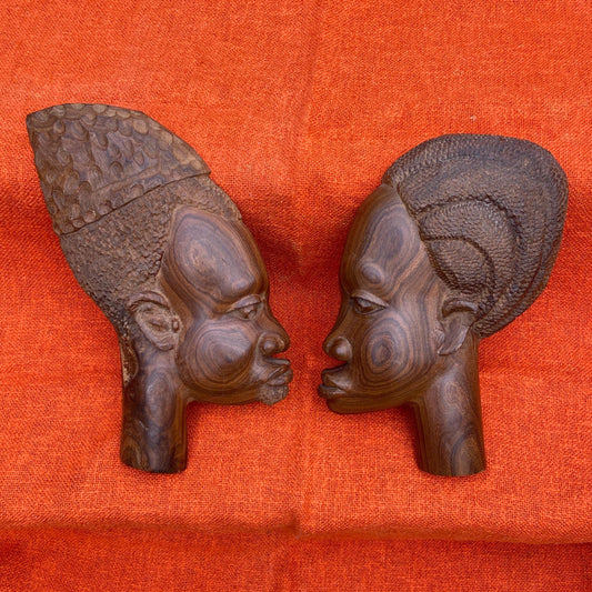 ethnic wall art, ethnic carvings, african wall art, african heads, african carvings