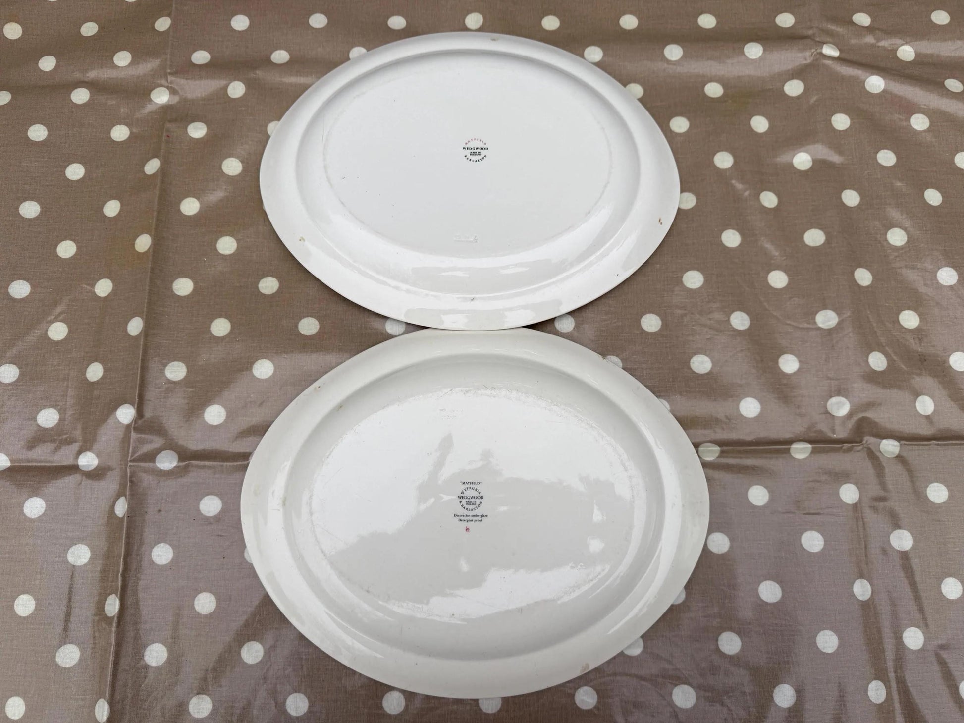 Wedgwood Vintage Retro ‘Mayfield’ 1950s/60’s Dinner Service Pink Poppies and Ruby Red border
