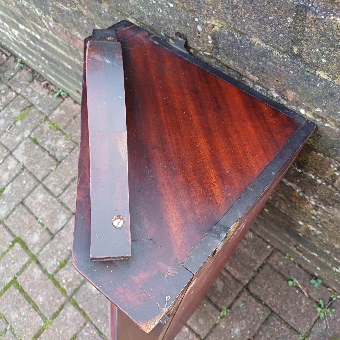 Superb Vintage Mahogany Mirror Back Corner Cupboard Exceptional Quality FREE HAND Delivery Very Heavy