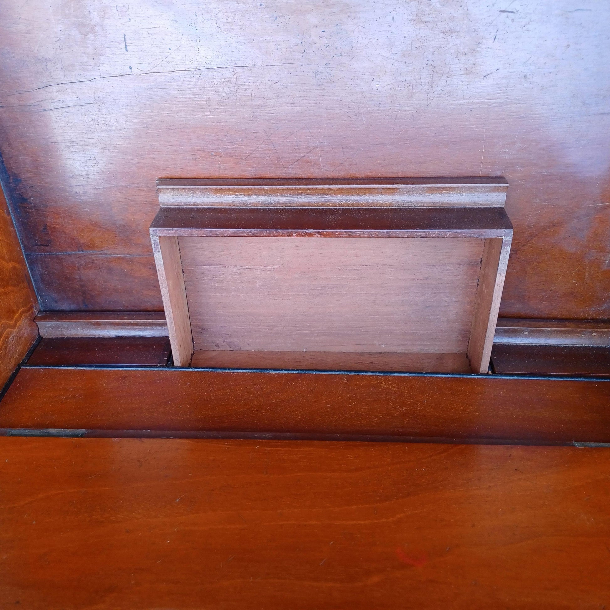 Vintage Davenport Antique Walnut Writing Desk with Carved Panel, Late 19th/Early 20th Century FREE HAND Delivery