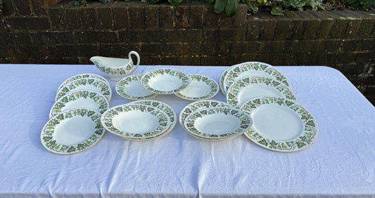 16 piece part dinner service made by Wedgwood in the mid century design Santa Clara - vgc