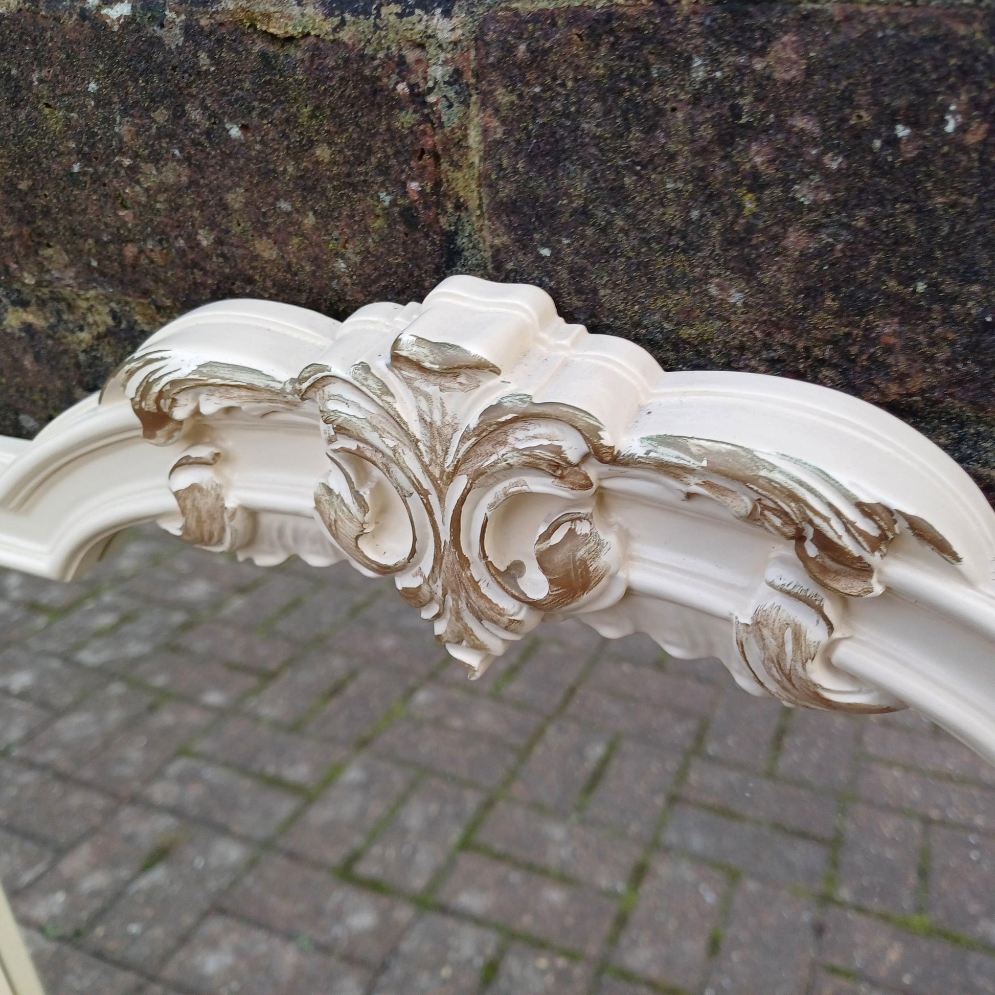 Quirky Vintage Dressing Table Mirror Set Over Mantel – Adaptable Trio with Gold Highlights (1970s/80s) FREE HAND Delivery