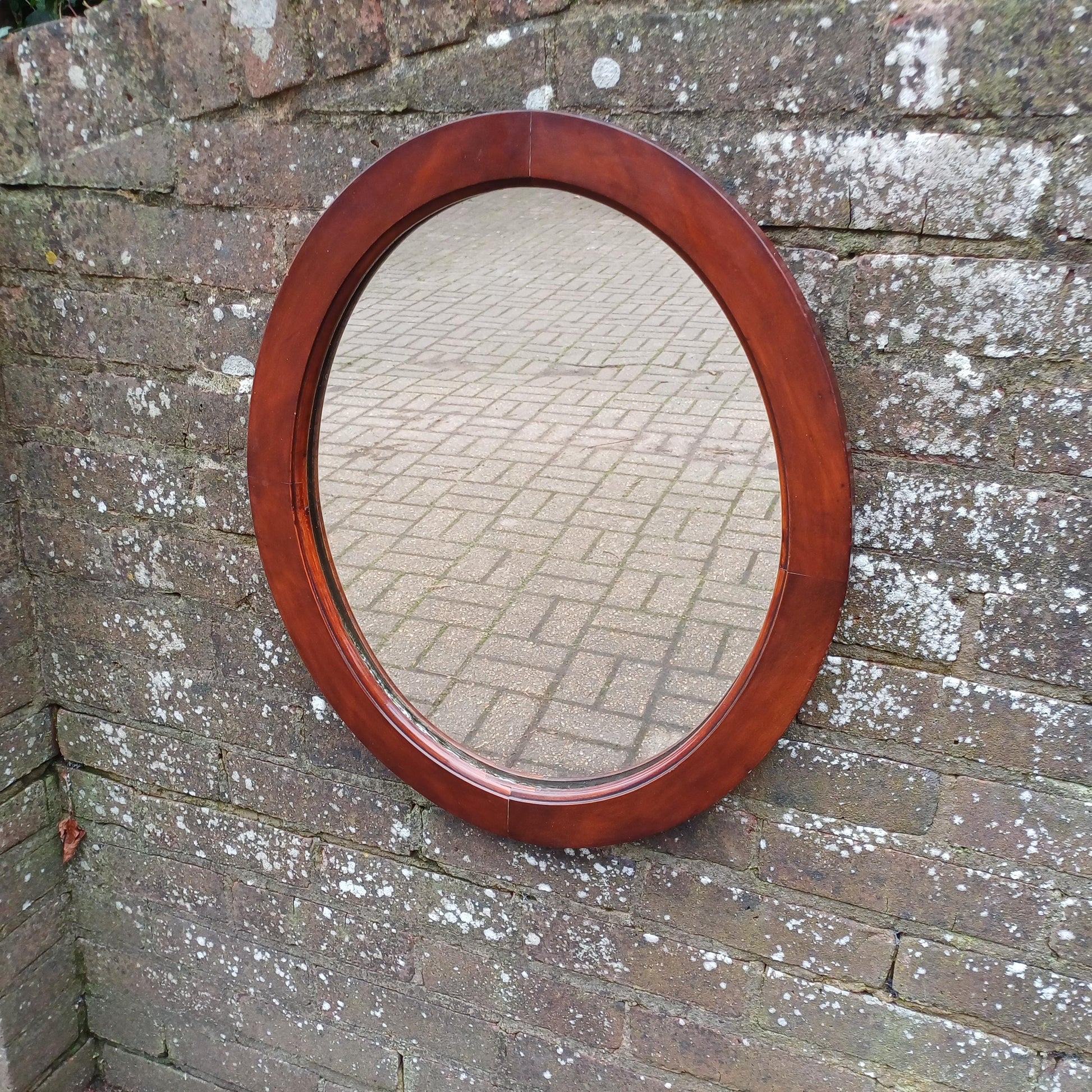 Vintage Early 20th Century Mahogany Wall Mirror. Glass and Frame Both in great Condition