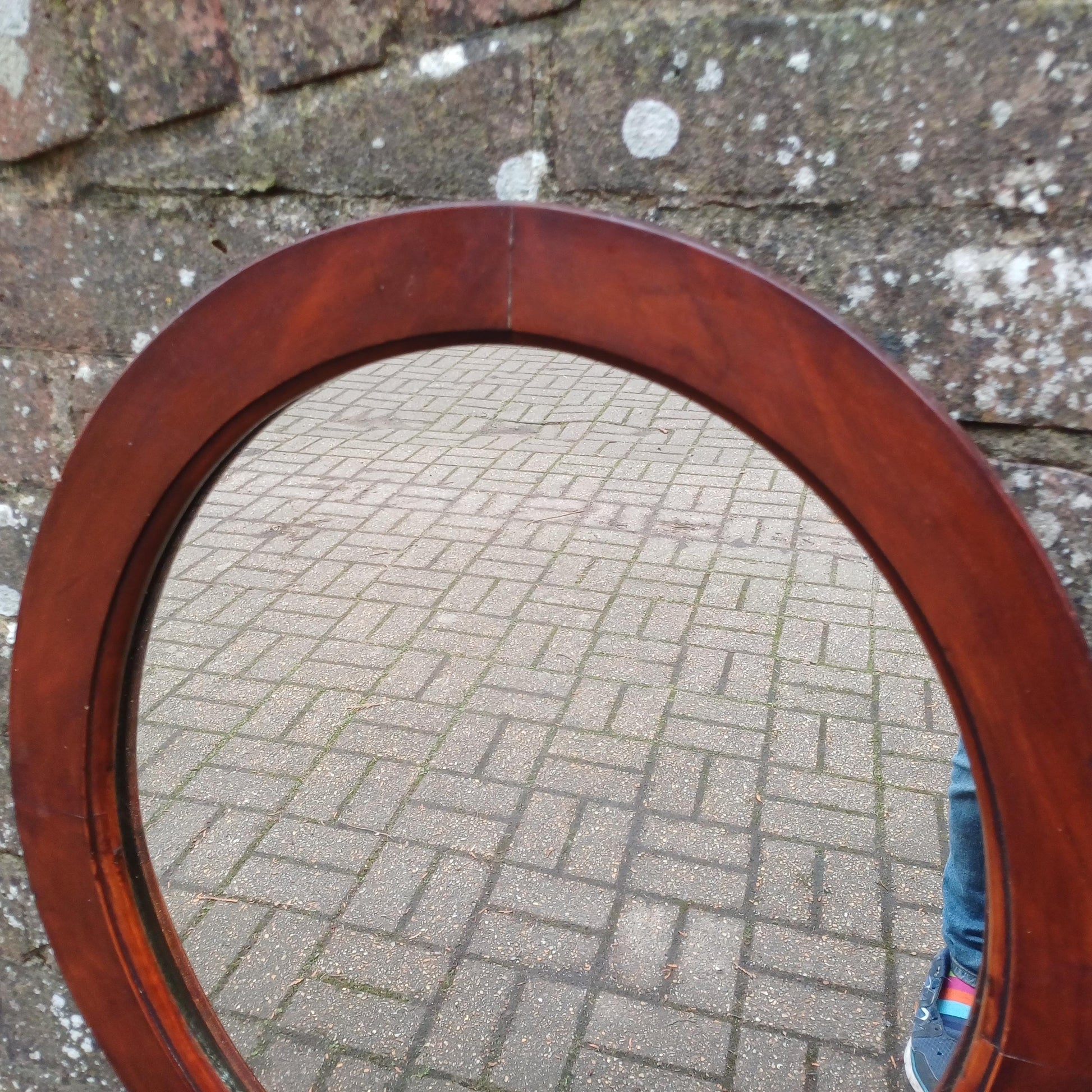 Vintage Early 20th Century Mahogany Wall Mirror. Glass and Frame Both in great Condition