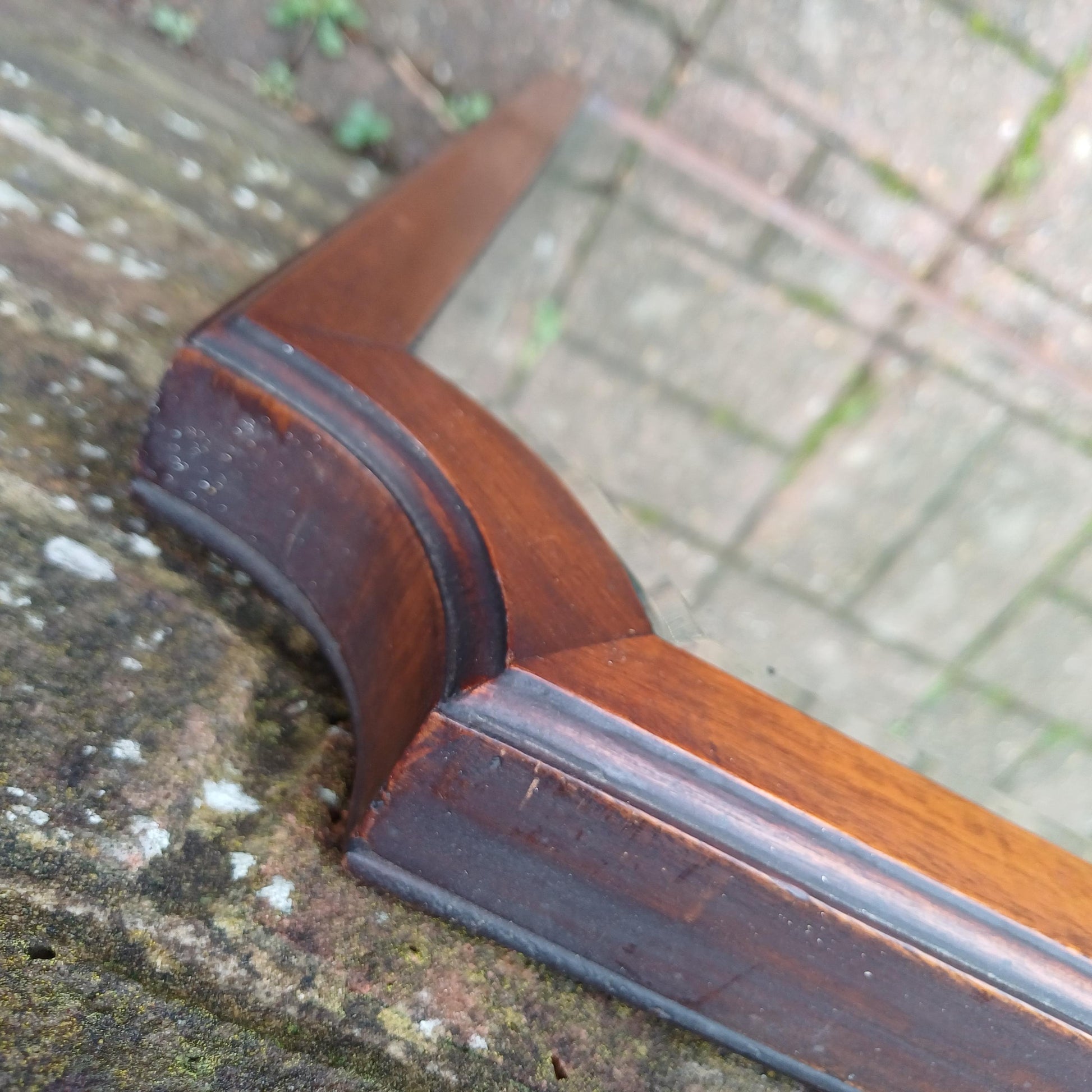Large Imposing Vintage Mahogany Quality Wall Mirror FREE HAND Delivery