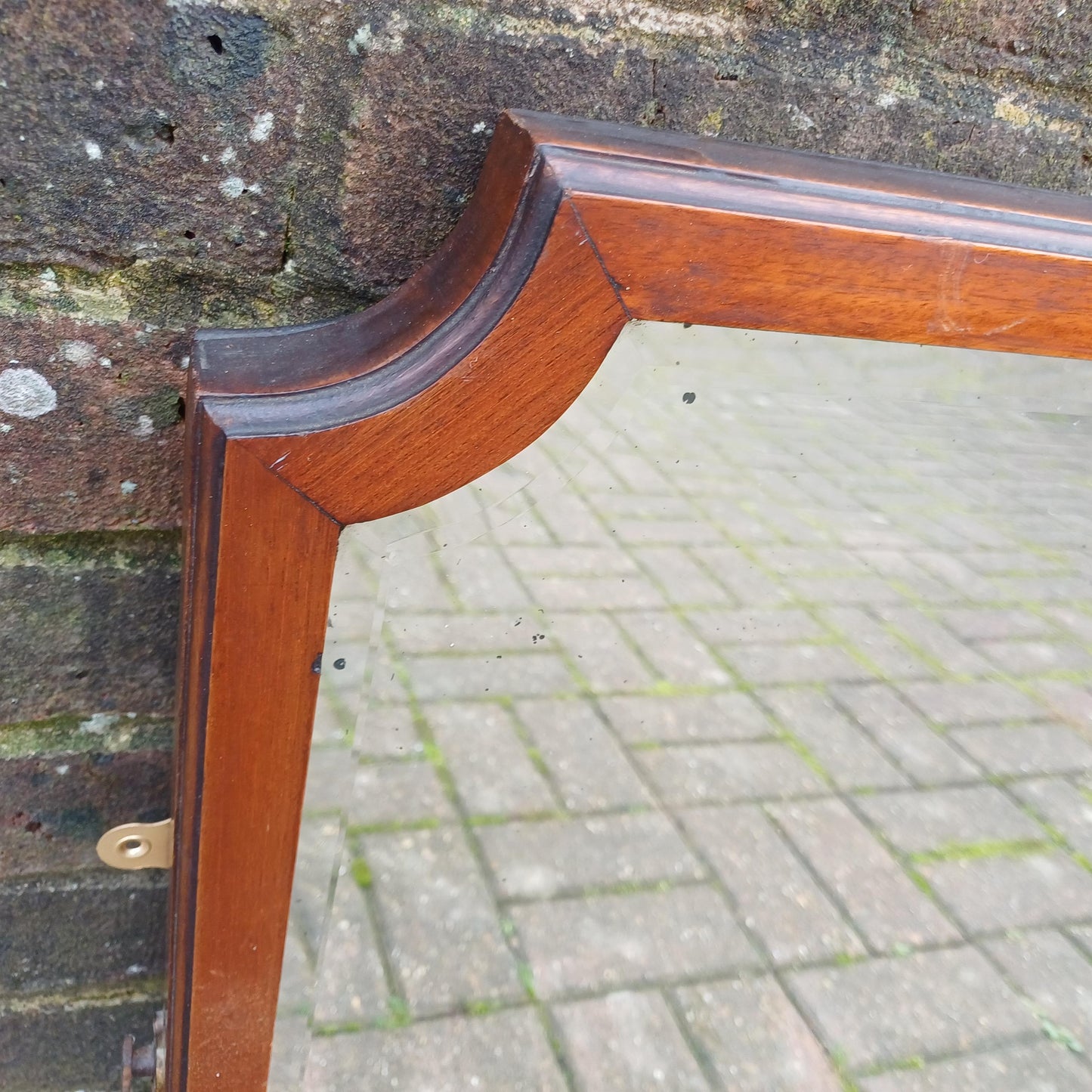 Large Imposing Vintage Mahogany Quality Wall Mirror FREE HAND Delivery