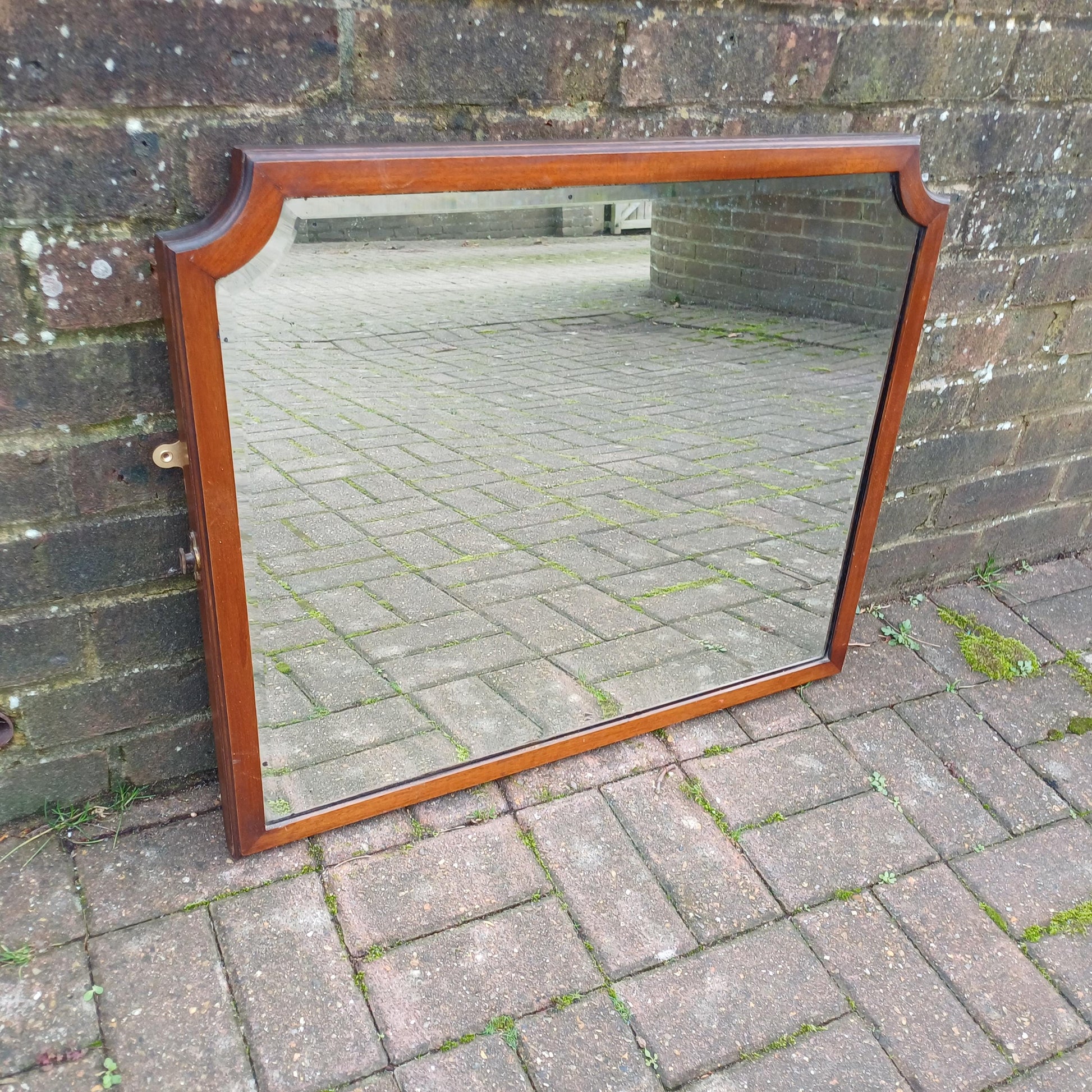 Large Imposing Vintage Mahogany Quality Wall Mirror FREE HAND Delivery