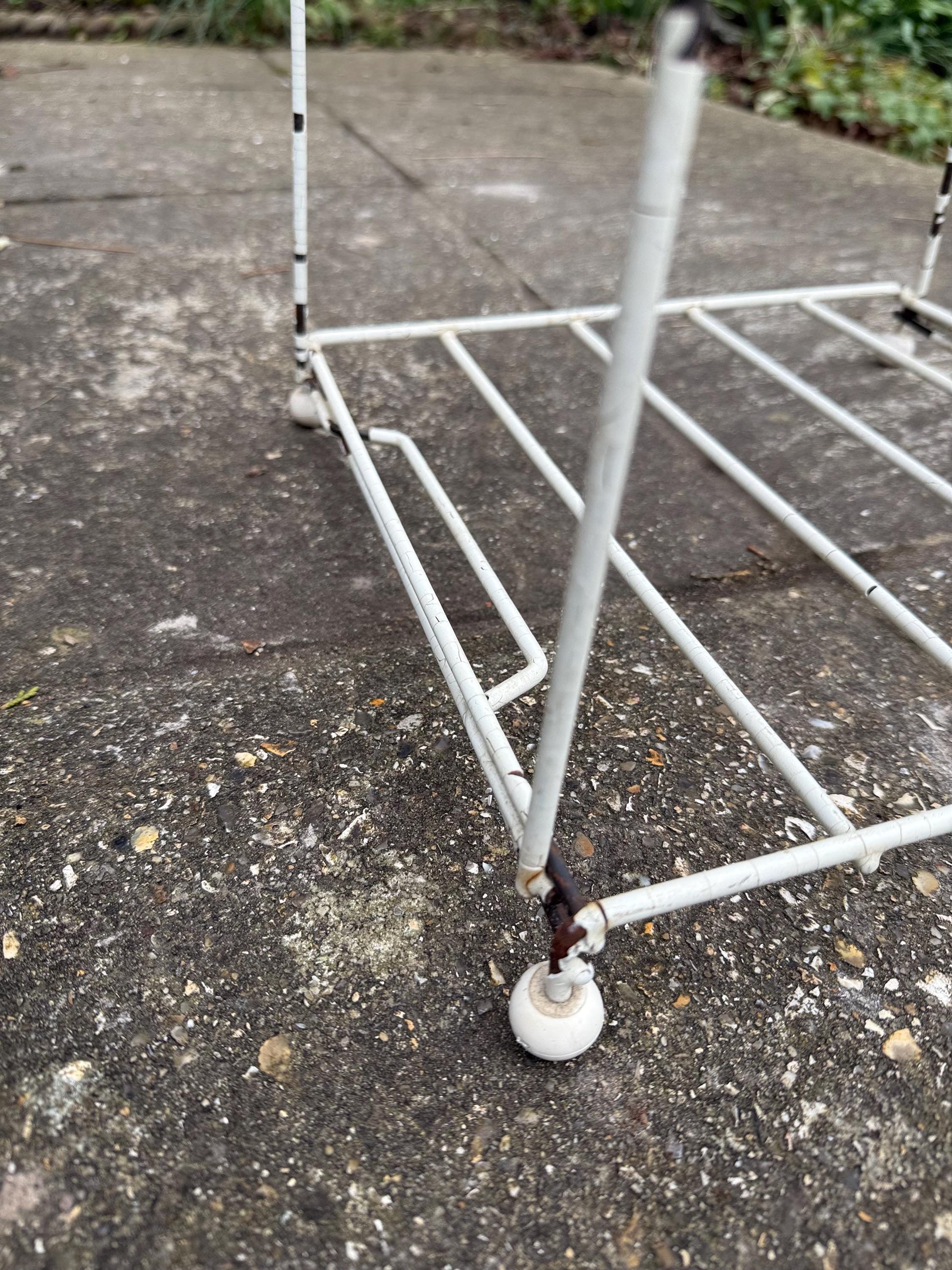 Vintage retro Kitchen Stand - pot stand, metal pot holder, vintage stand, metal storage, retro stand, vintage kitchen, vintage plant stand