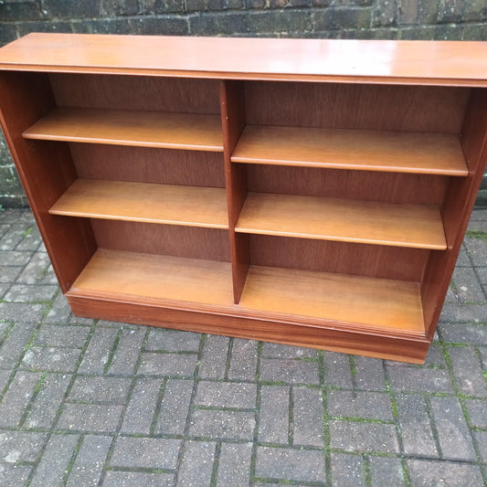 Classic Solid Wood Mid Century Retro Glazed Display Bookcase with Thick Glass Doors FREE HAND Delivery.