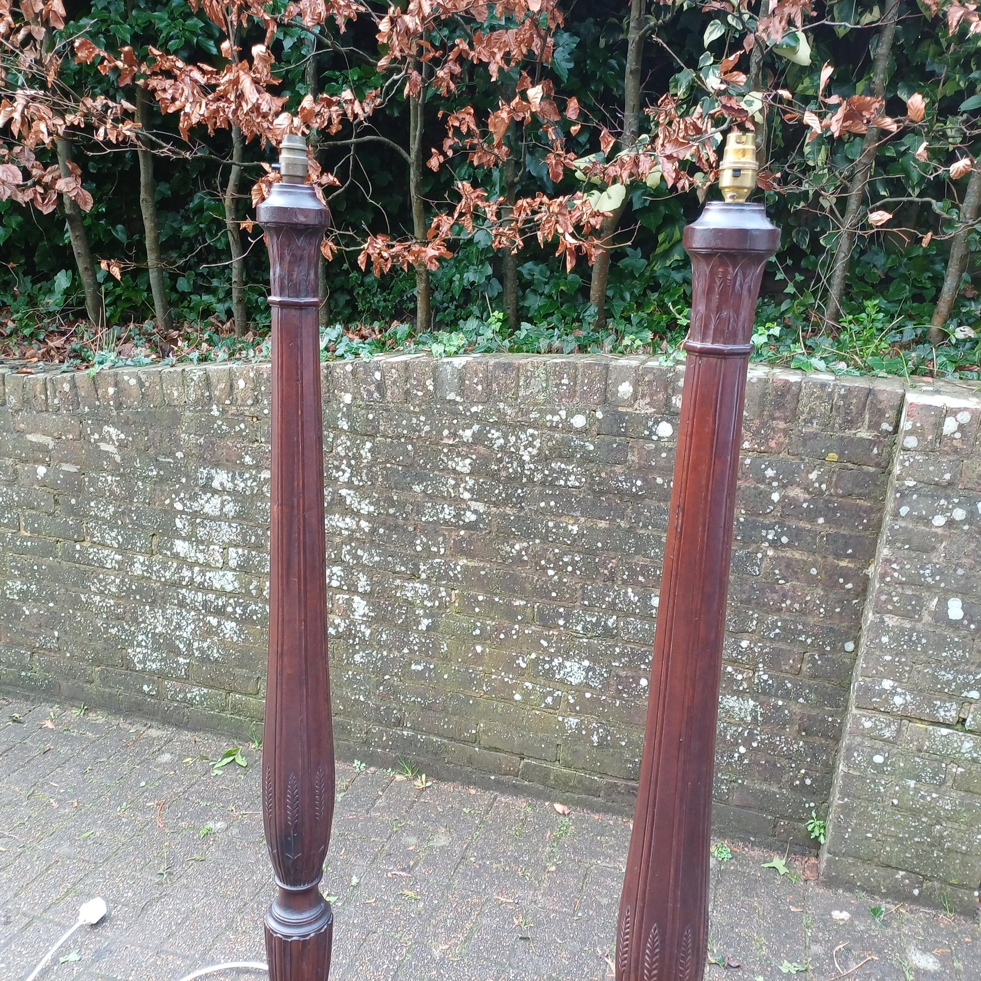 Rare & Elegant Pair of Late Victorian/Edwardian Working Standard Lamps Statement Pieces FREE HAND Delivery