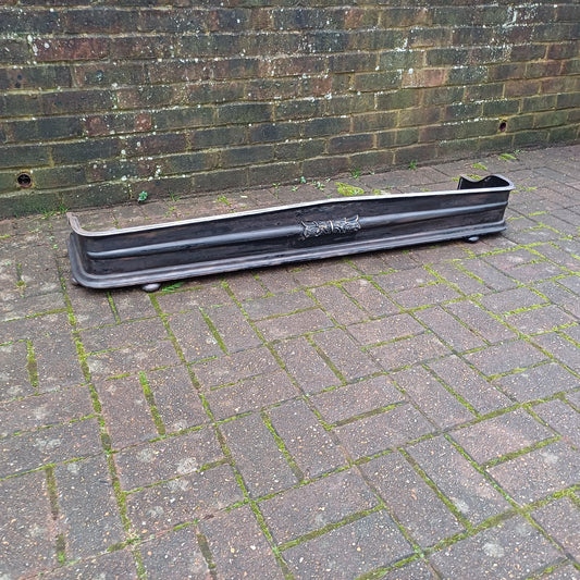 Huge Stripped Heavy Iron and Brass Fireplace Fender Guard FREE HAND Delivery