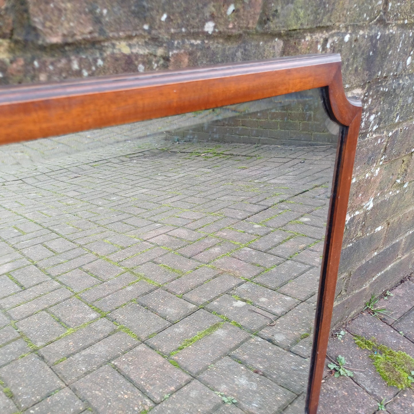 Large Imposing Vintage Mahogany Quality Wall Mirror FREE HAND Delivery