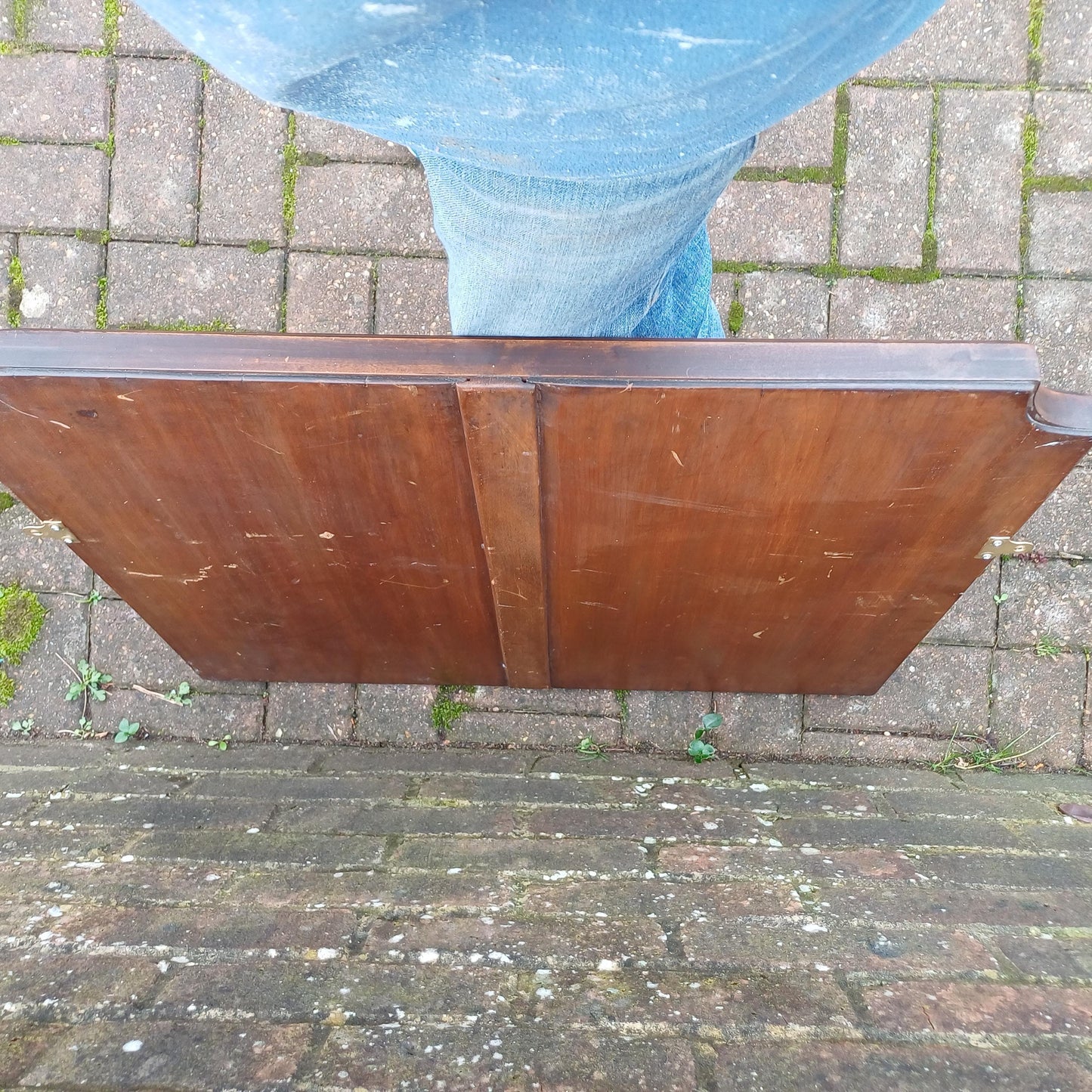 Large Imposing Vintage Mahogany Quality Wall Mirror FREE HAND Delivery