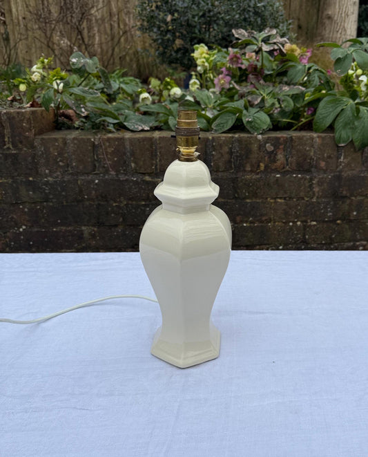 cream ceramic lamp