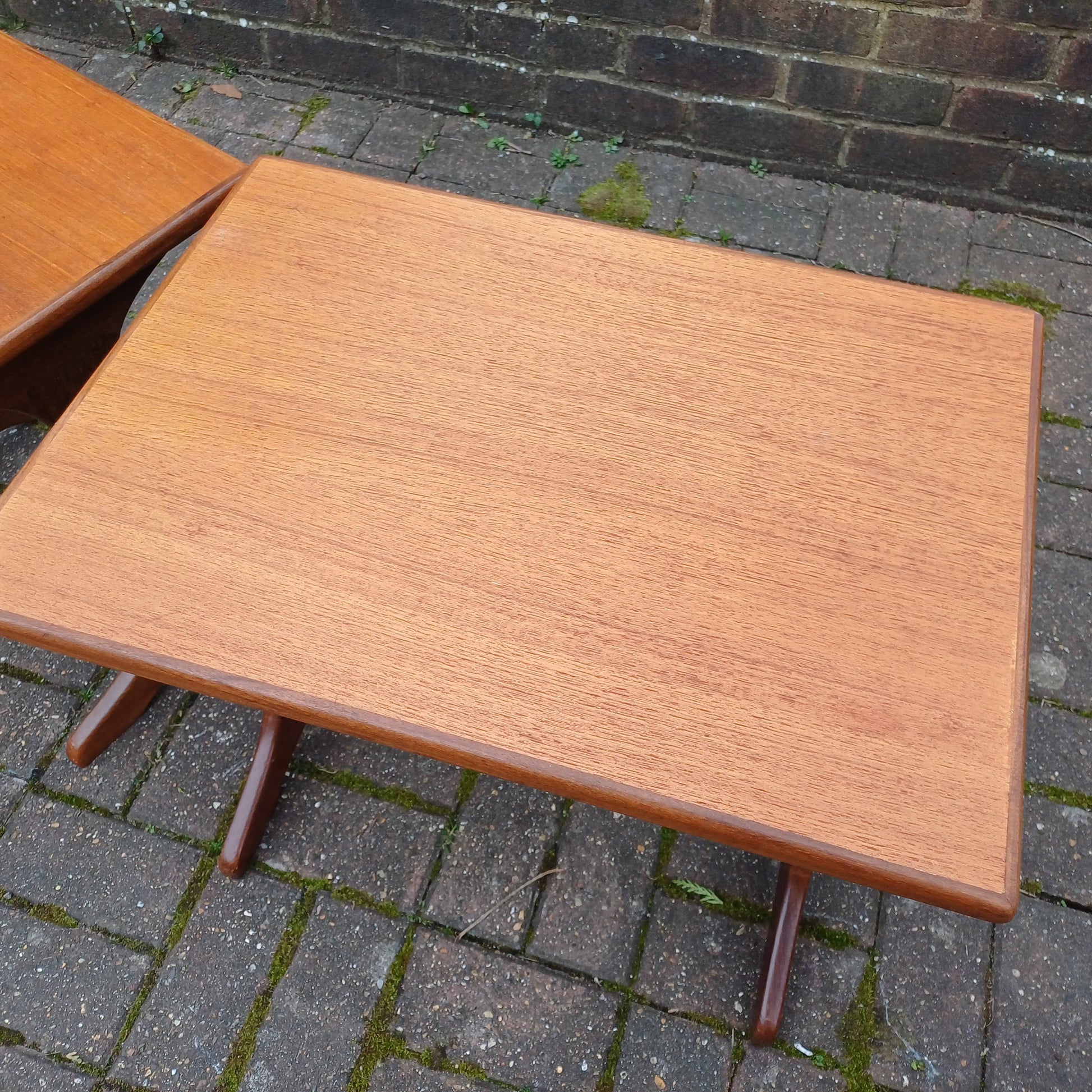 Pair of Vintage Retro Mid-Century Modern Teak Side Tables – Scandinavian Style Maybe G Plan